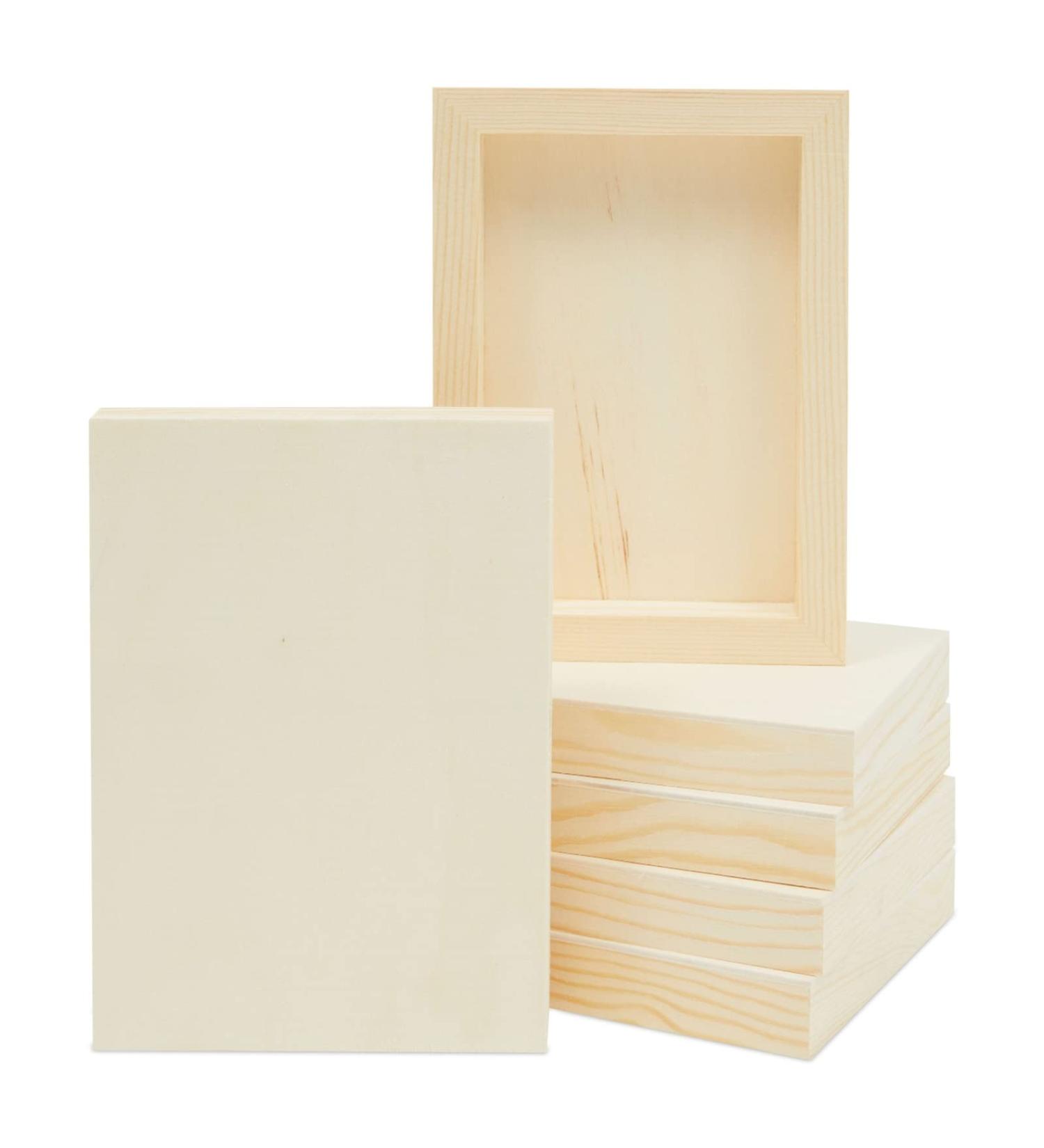 6 Pack 5x7 Inch Unfinished Wood Panels for Painting and Crafts - Buy Online on GoSupps.com