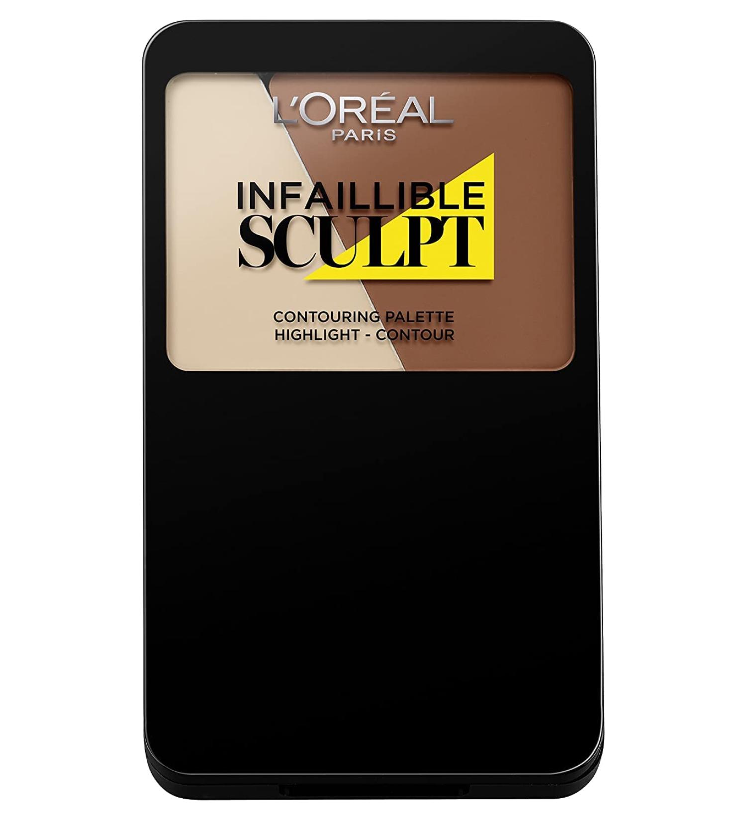 L'Or al Paris indefectible sculpt palette 300 medium dark / make-up contouring palette with gel-to-powder technology also suitable for contouring beginners / 1 x 10 g