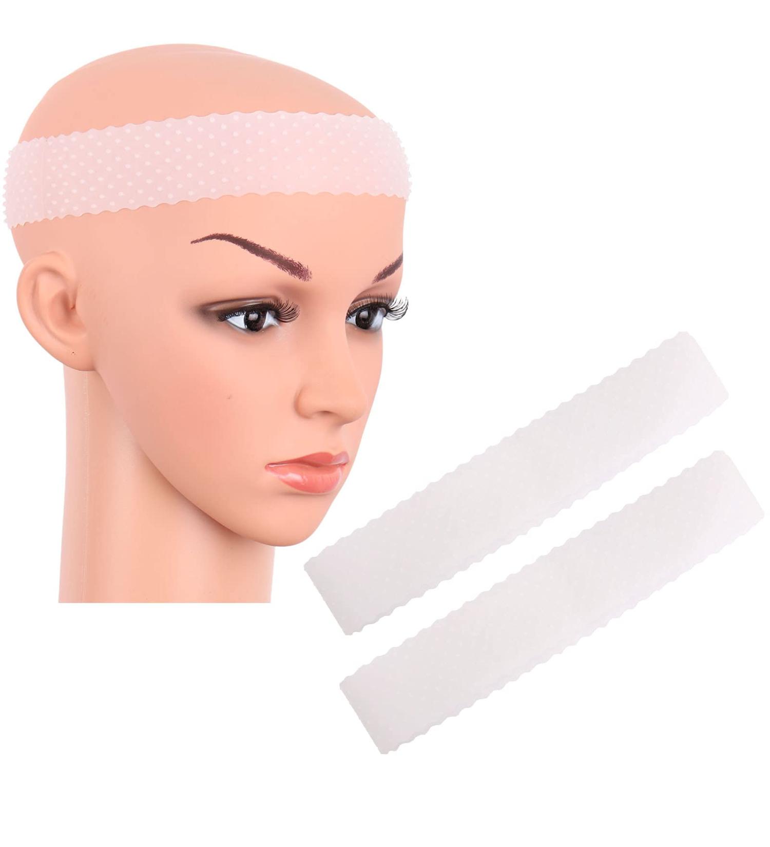 MapofBeauty Non Slip Silicone Wig Grip Band Headband for Men and Women - White (2 Pack) - Buy Online on GoSupps.com