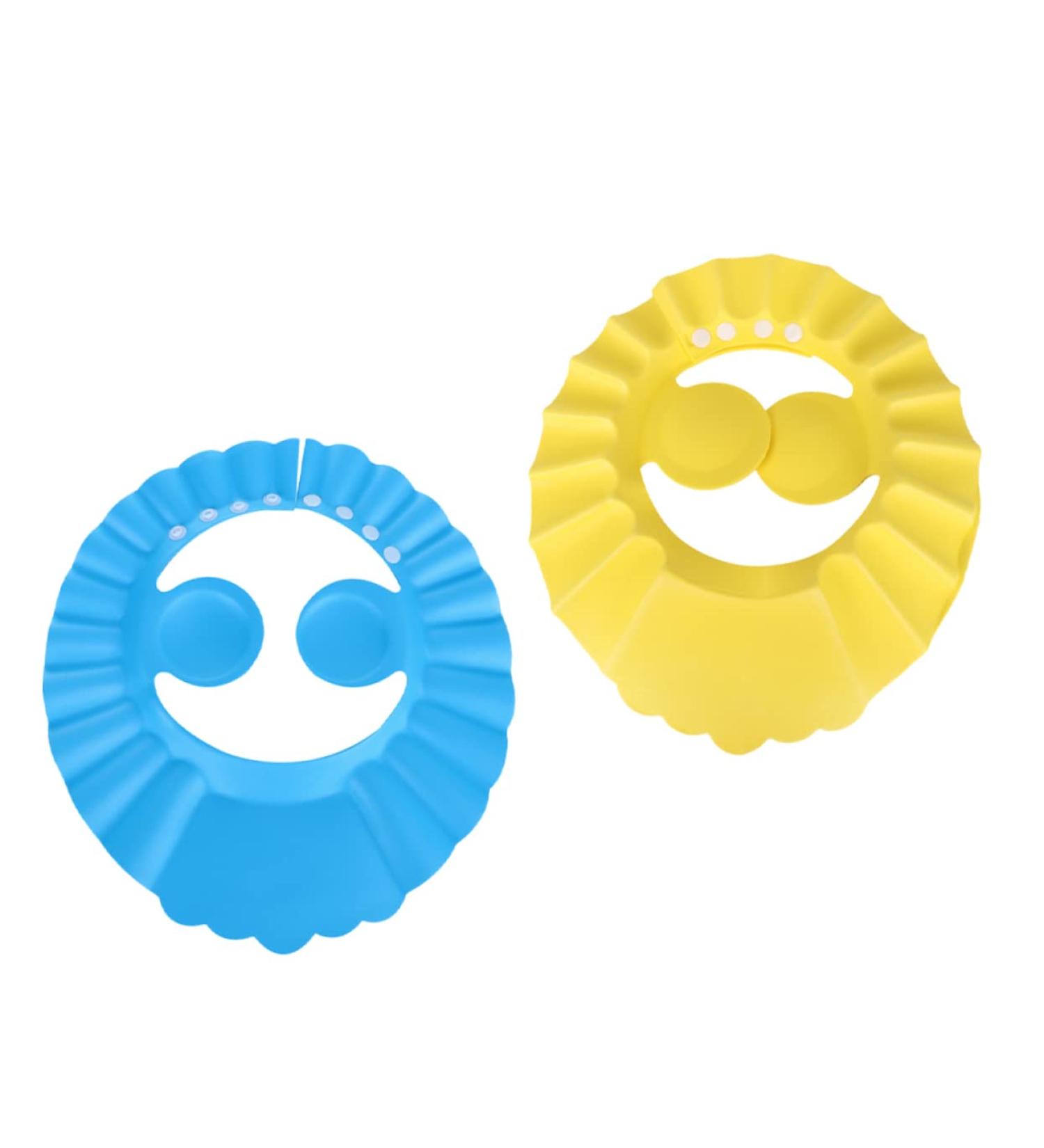 FRCOLOR 2pcs Shampoo Cap Bonnets for Toddlers - Bath Visor & Sun Hat Combo | Assorted Colors | 29.5X27.5CM - Buy Online on GoSupps.com