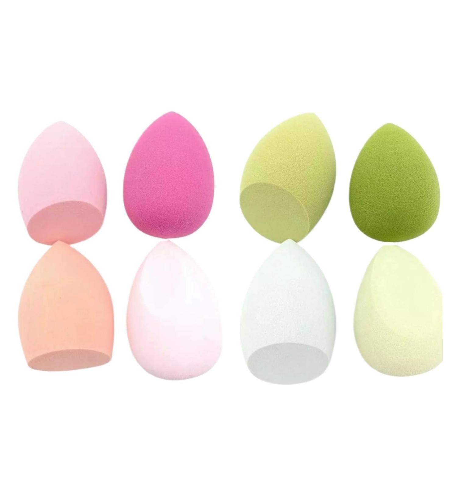 8 PCS Makeup Puff Sponge Cosmetics Powder Puff Foundation Make-up For Women Blender Makeup Tool Set(4 Pink 4 Green) - Buy Online on GoSupps.com