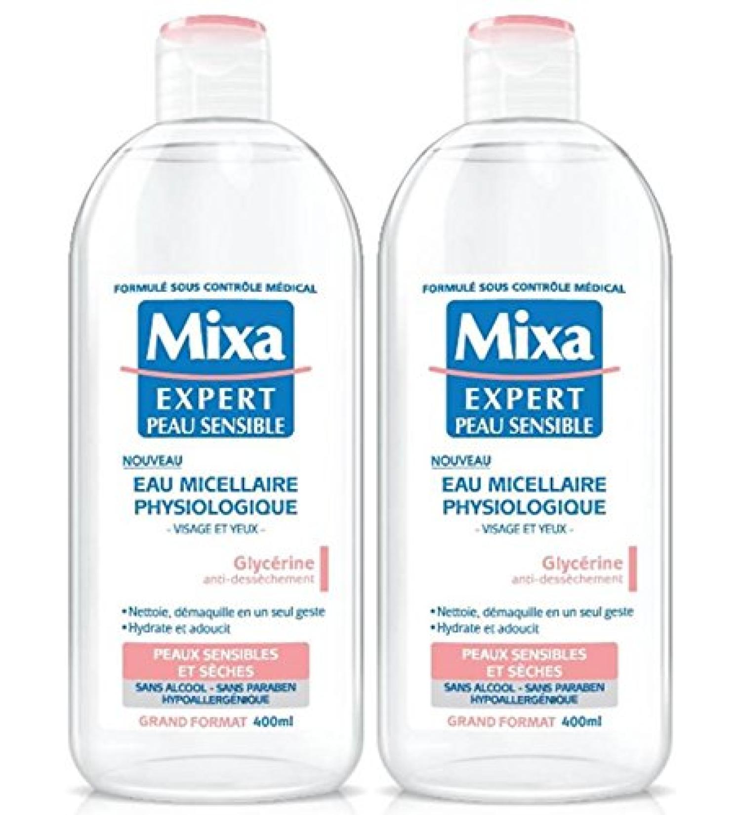 Mixa Anti-Drying Micellar Water 400 ml - Pack of 2