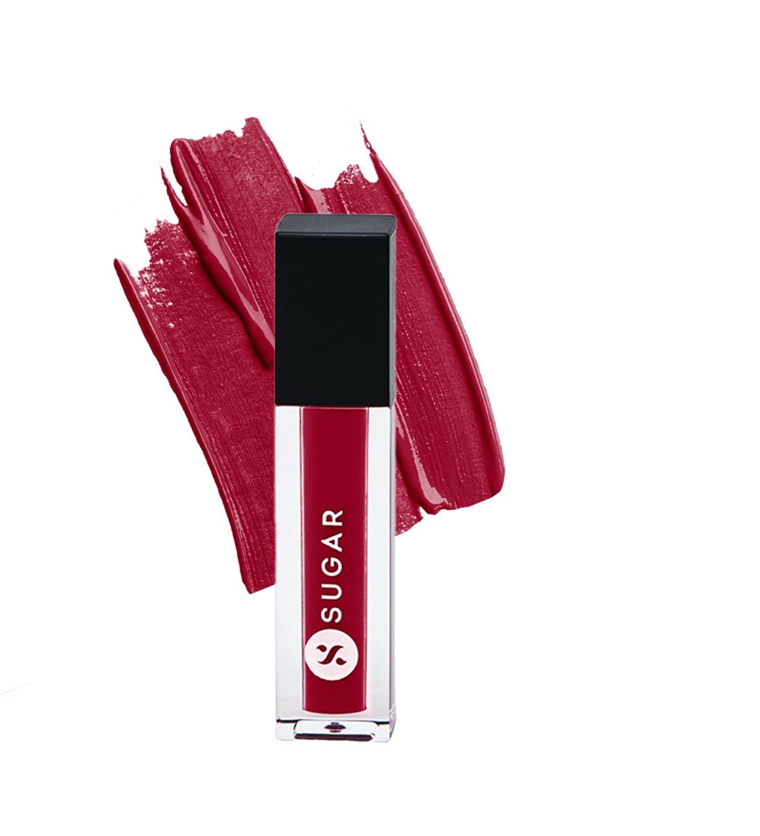 SUGAR Smudge Me Not Liquid Mini Lipstick - 43 Hot Shot | Long-Lasting Vibrant Color for International Shipping - Buy Online on GoSupps.com