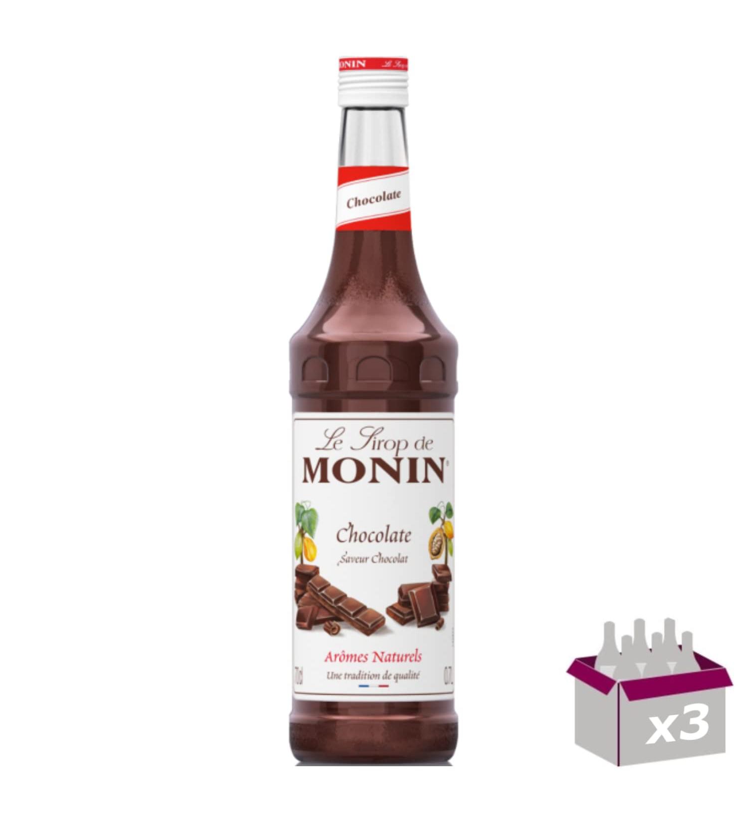 Set of 3 Syrup Chocolate 70cl