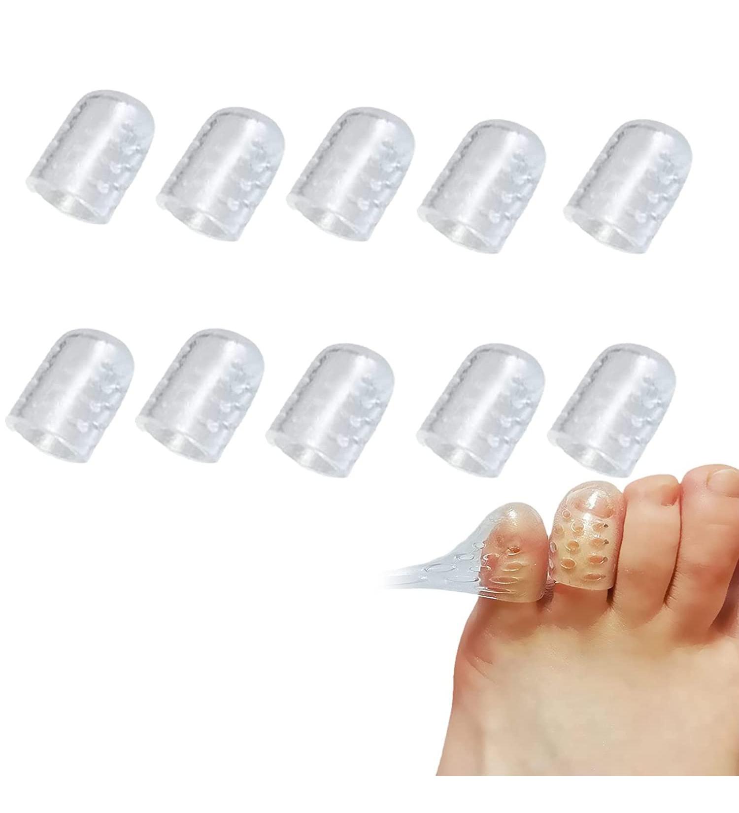 Silicone Toe Protectors for Corns, Blisters & Pain Relief - 10PCS - Buy Online on GoSupps.com