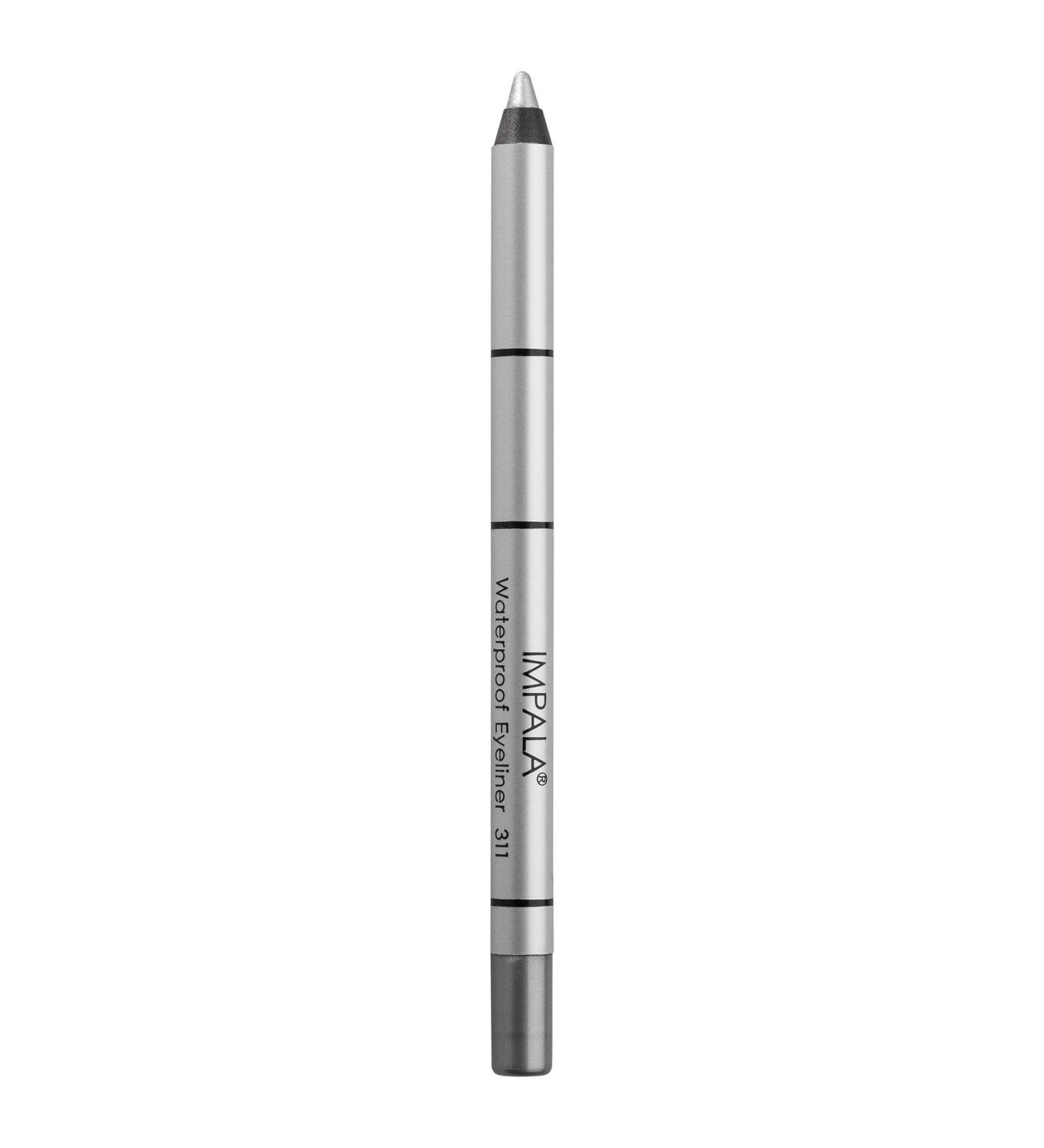 IMPALA Creamy Waterproof Silver Eyeliner Pencil 311 - Contour or Smokey Effect | Dense & Creamy Texture | Long-Lasting & Water-Resistant - Buy Online on GoSupps.com