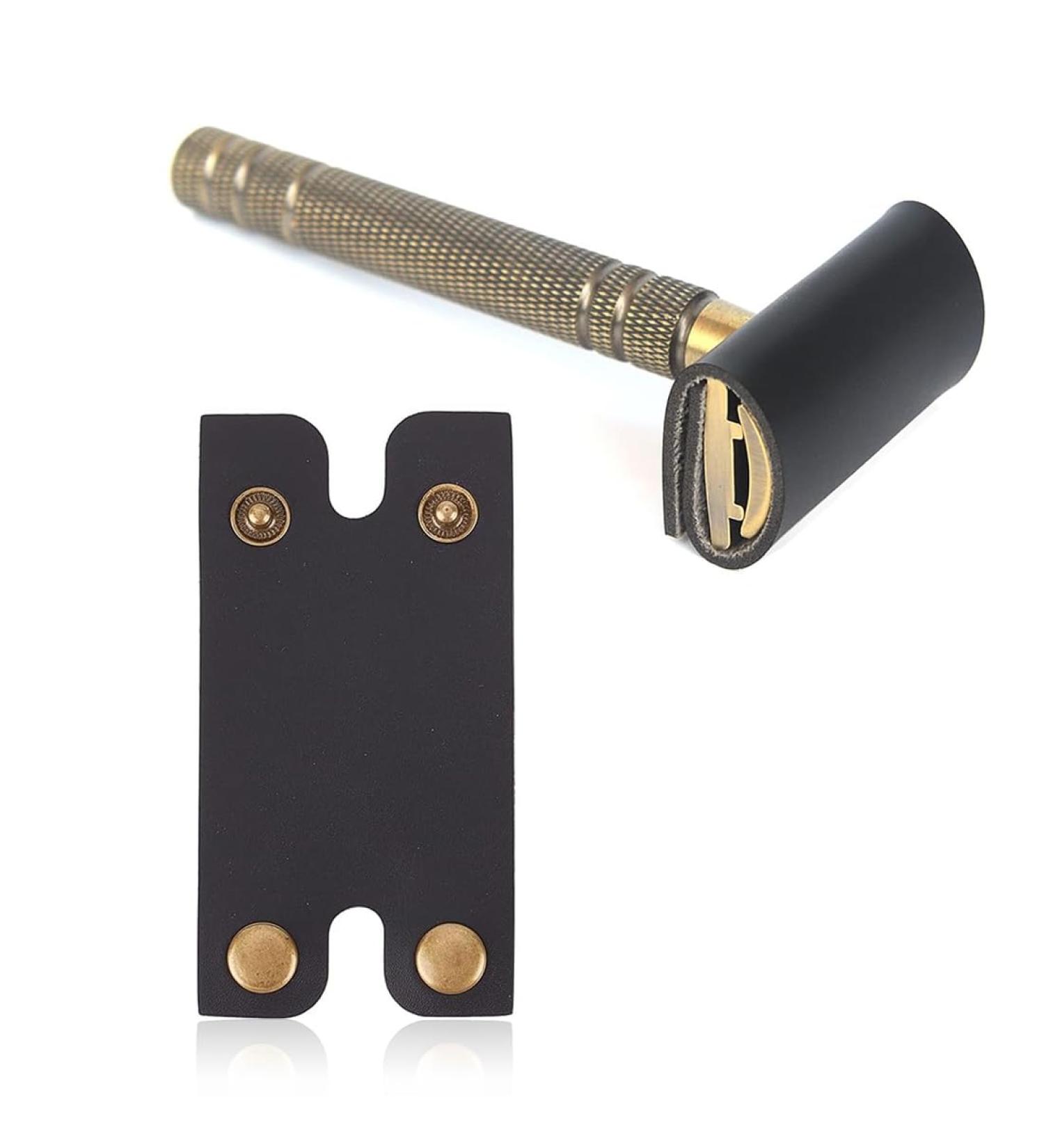 WKRTDY Leather Protective Cover for Safety Razors | Portable Travel Case | Robust Storage Option for Safe Transportation - Buy Online on GoSupps.com