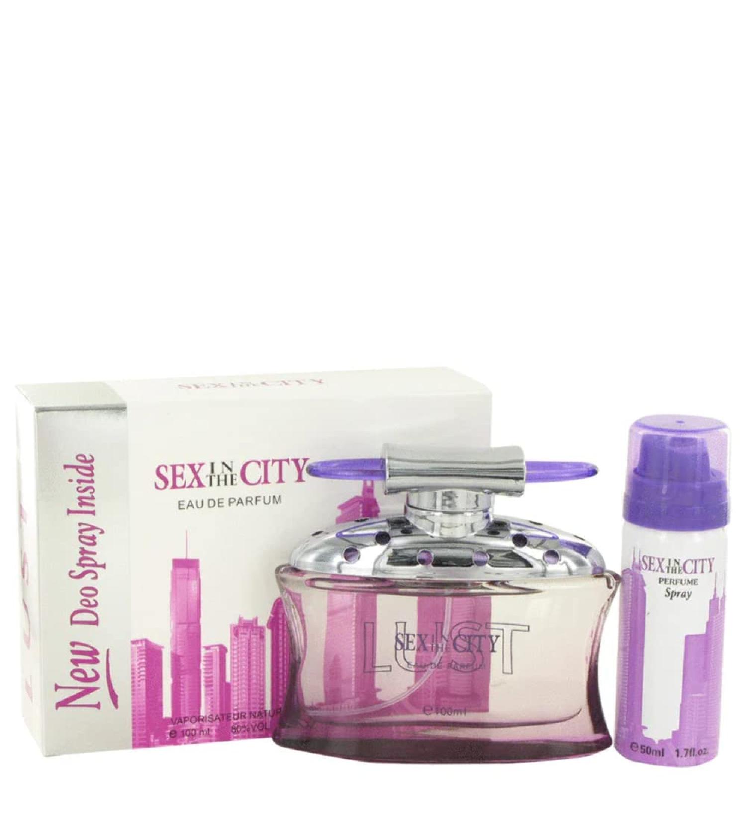 Sex In The City Lust Perfume By Sex In The City 3.4 Oz Eau De Parfum Spray With 1.7 Oz Deodorant Spray For Women