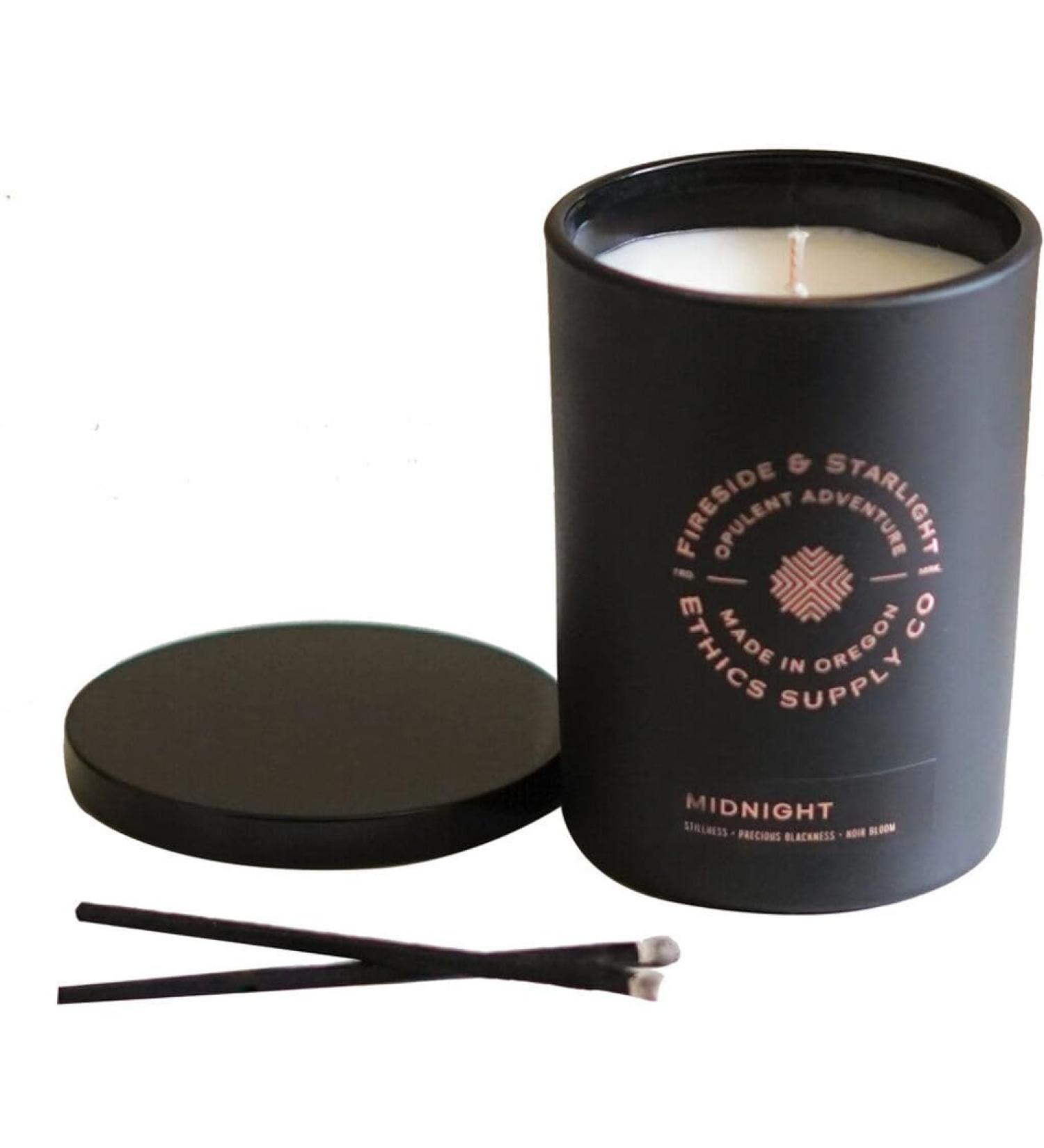 Ethics Supply Midnight Candle | Handcrafted Aromatherapy Essential Oils | Long Burn 50 Hours | 10.5 oz Coconut Wax Candle Made in USA - Buy Online on GoSupps.com