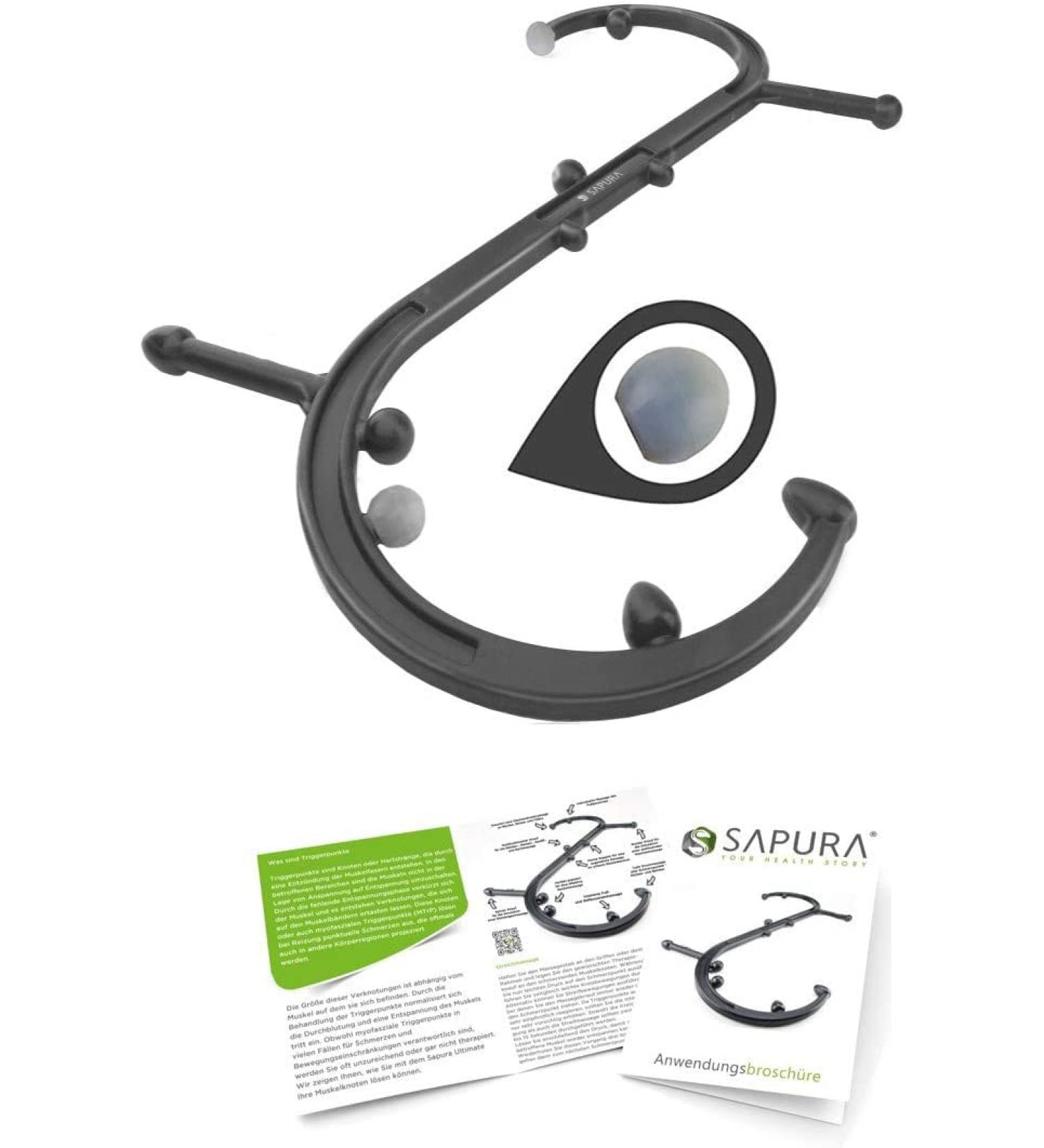 Effective Trigger Point Massage Device | Sapura Health | Self-Massage for Neck & Back Pain Relief | International Shipping - Buy Online on GoSupps.com