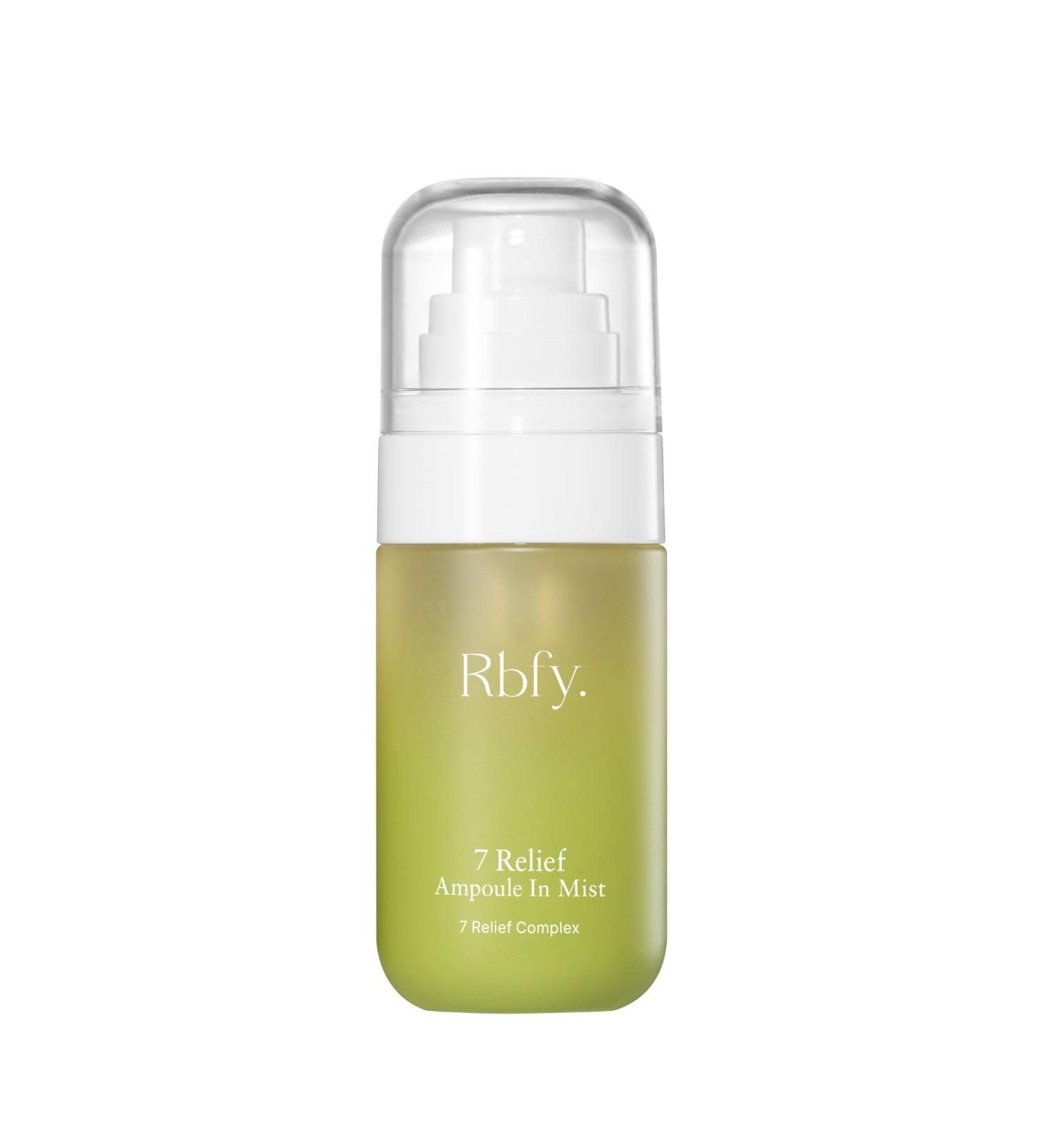 Rbfy. 7 Relief Ampoule In Mist Calming & Hydrating Facial Spray with 7 Herbal Blend and Panthenol for On-the-Go Refresh and Glowing Skin Even Over Makeup | Vegan Korean Skincare (1.69 fl. oz)