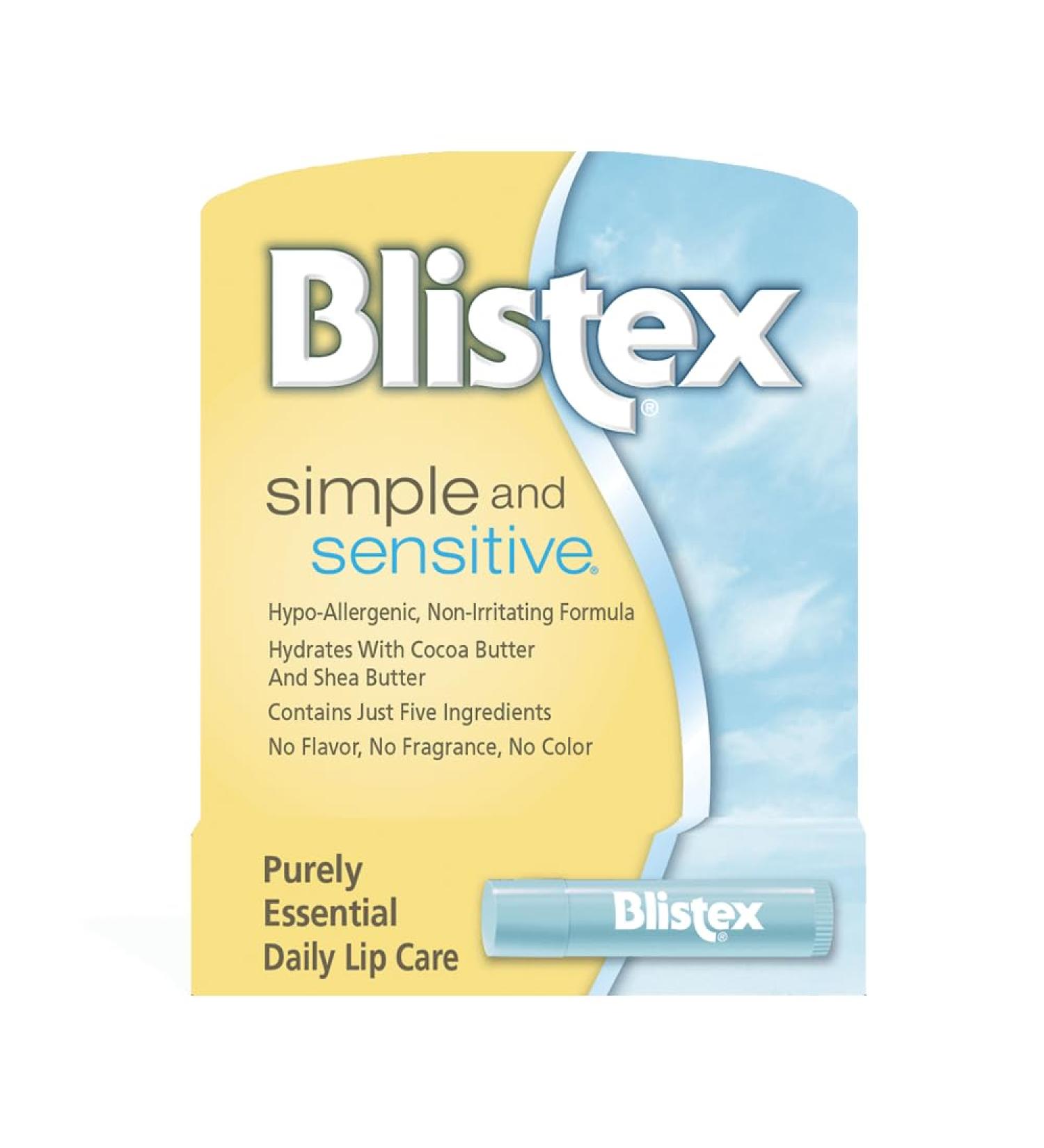 Blistex sencilla y Sensible Lip Moisturizer 0 15 oz (Pack of 1) - Buy Online on GoSupps.com