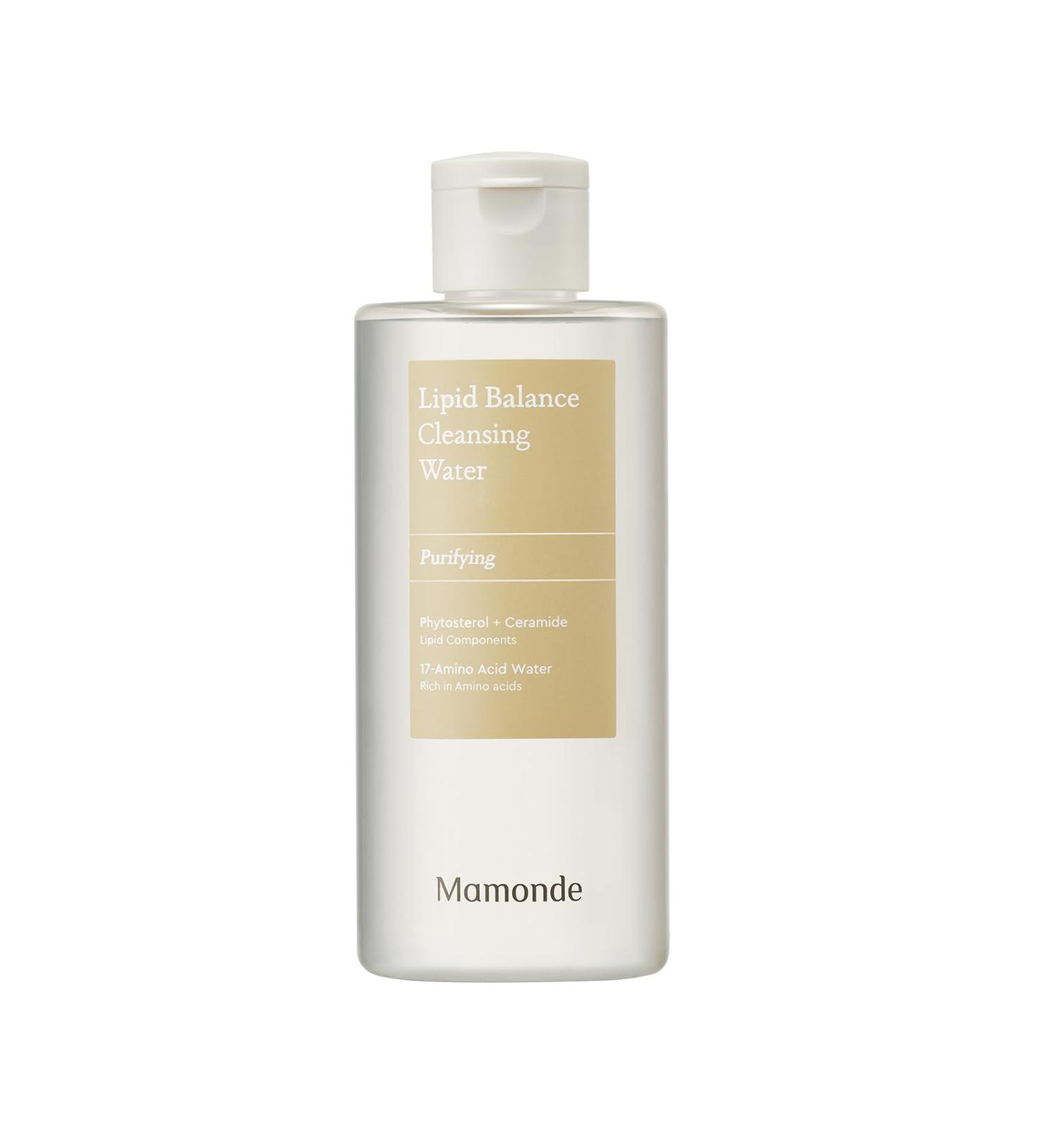 Mamonde Lipid Balance Cleansing Water - Gentle Vegan Makeup Remover & Micellar Amino Acid Cleanser | 8.45 Fl Oz | International Shipping Available - Buy Online on GoSupps.com