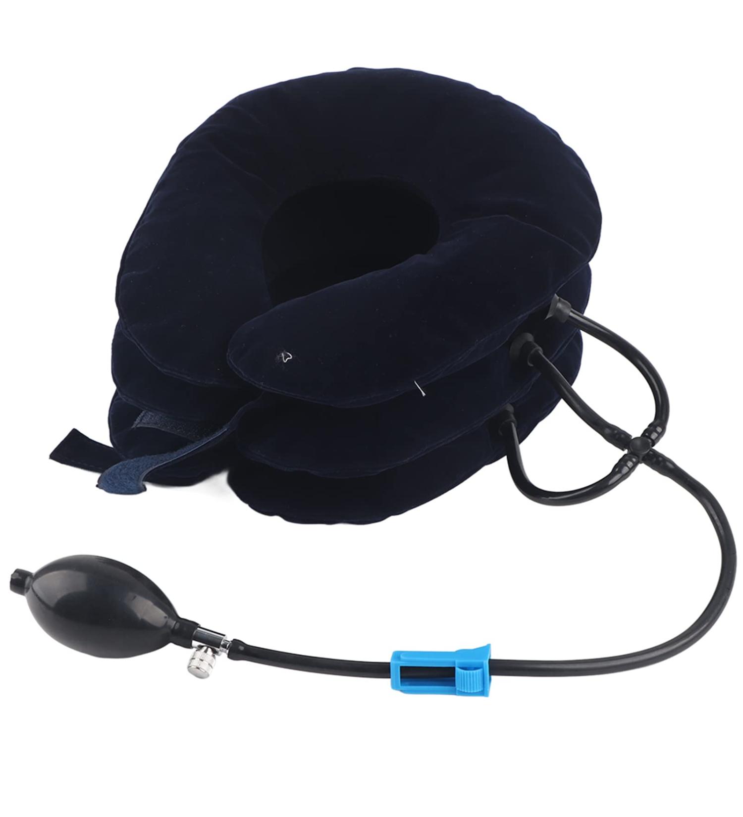 Blue Breathable Rucking Neck Expansion Device - Cervical Hurrica for Home Use Soft Tissue Support Easy to Wear - Free Size - Buy Online on GoSupps.com