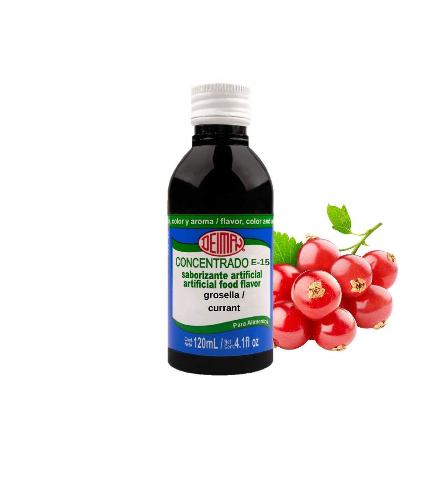 Deiman Currant Concentrate E-15 (4 fl oz) - Artificial Food Flavoring for Cooking and Baking - Buy Online on GoSupps.com