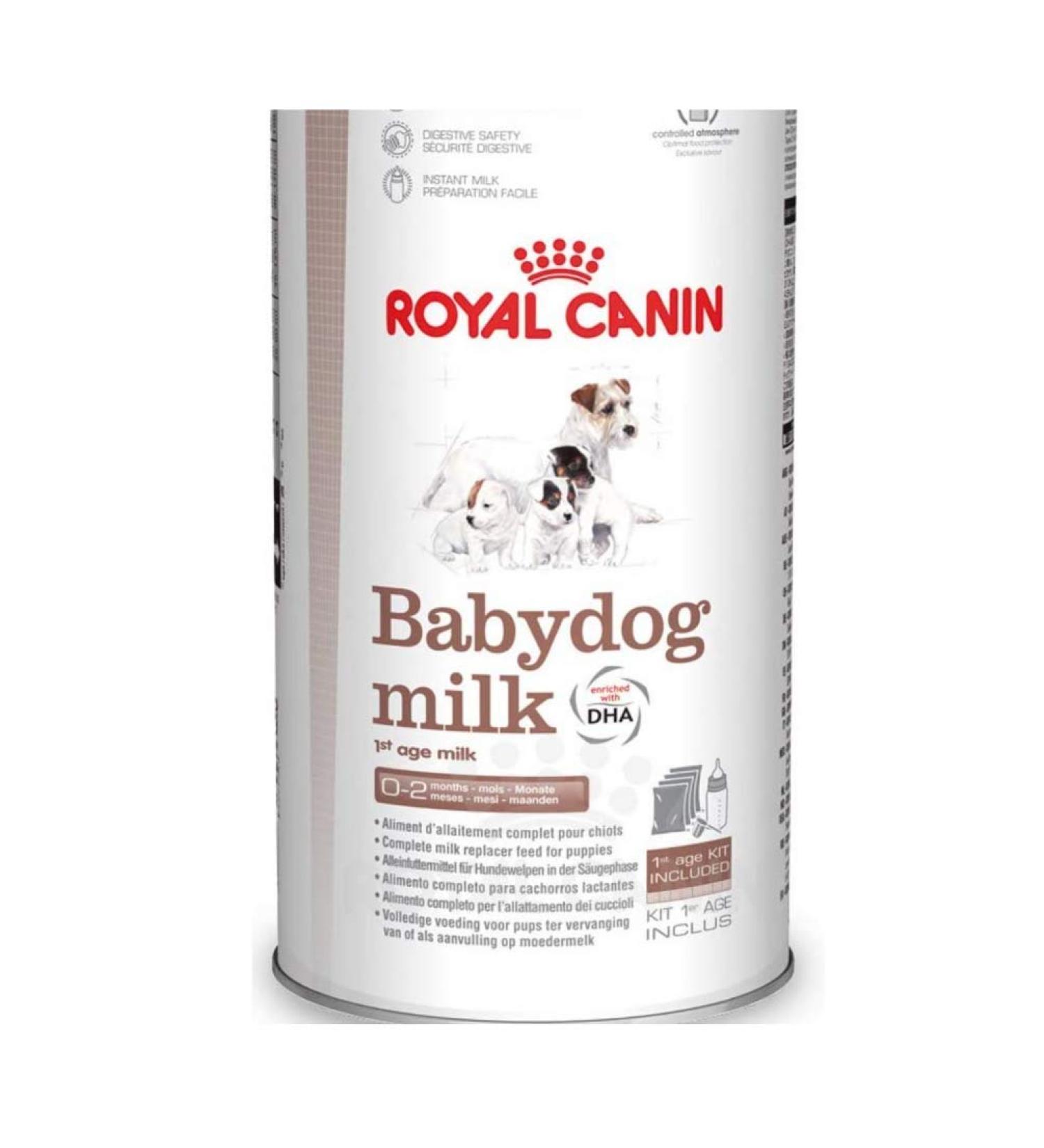 ABNOBA PET STORE Royal Canin Baby Log Milk and Bottle 400g Complete Milk Replacement for Dogs - Puppies from Birth to Weaning (0-2 Months) - Buy Online on GoSupps.com
