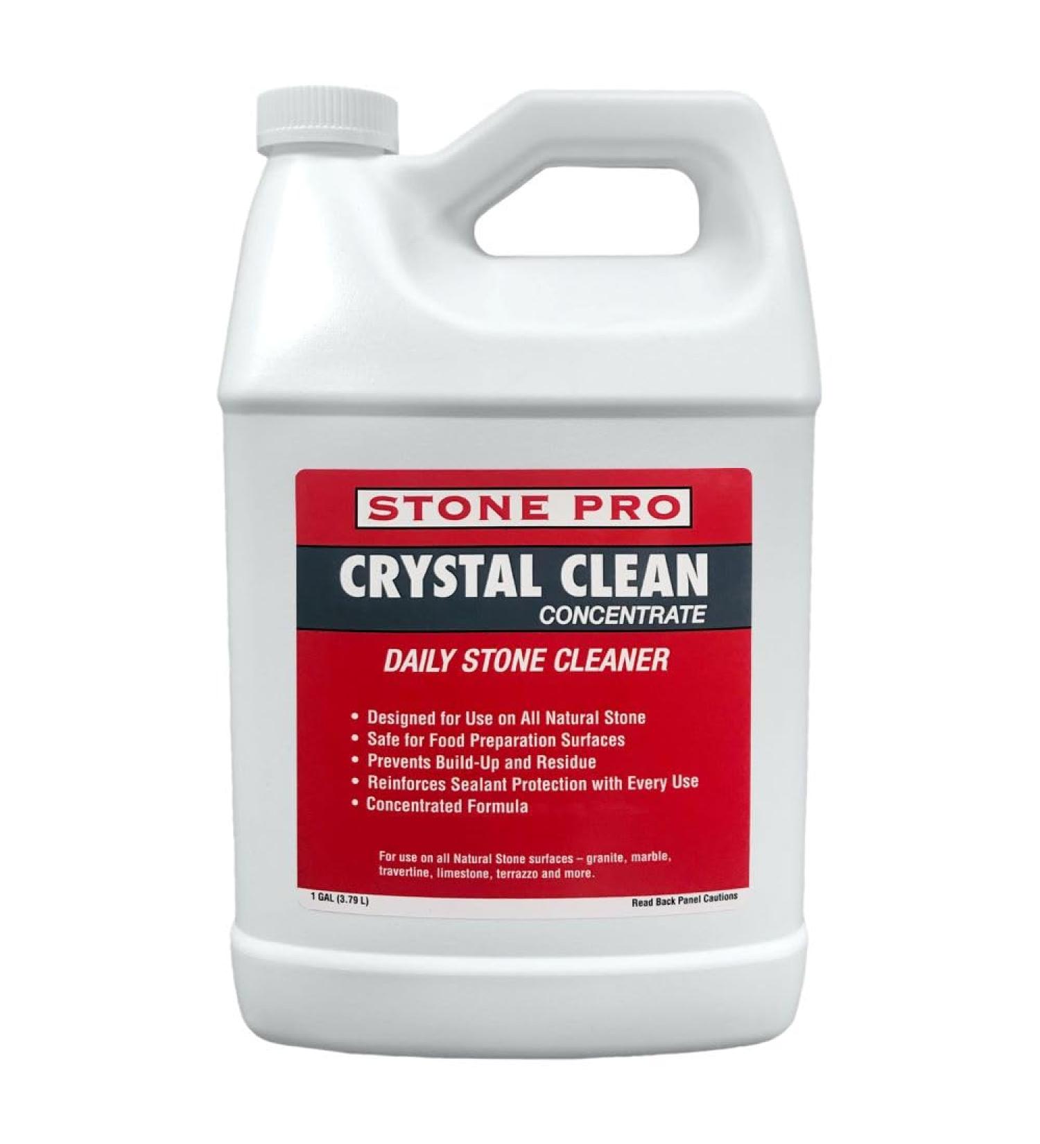 Stone Pro Crystal Clean - 128 oz Surface Cleaner & Sealer Concentrate for International Shipping | Best Quality Gallon Cleaner - Buy Online on GoSupps.com