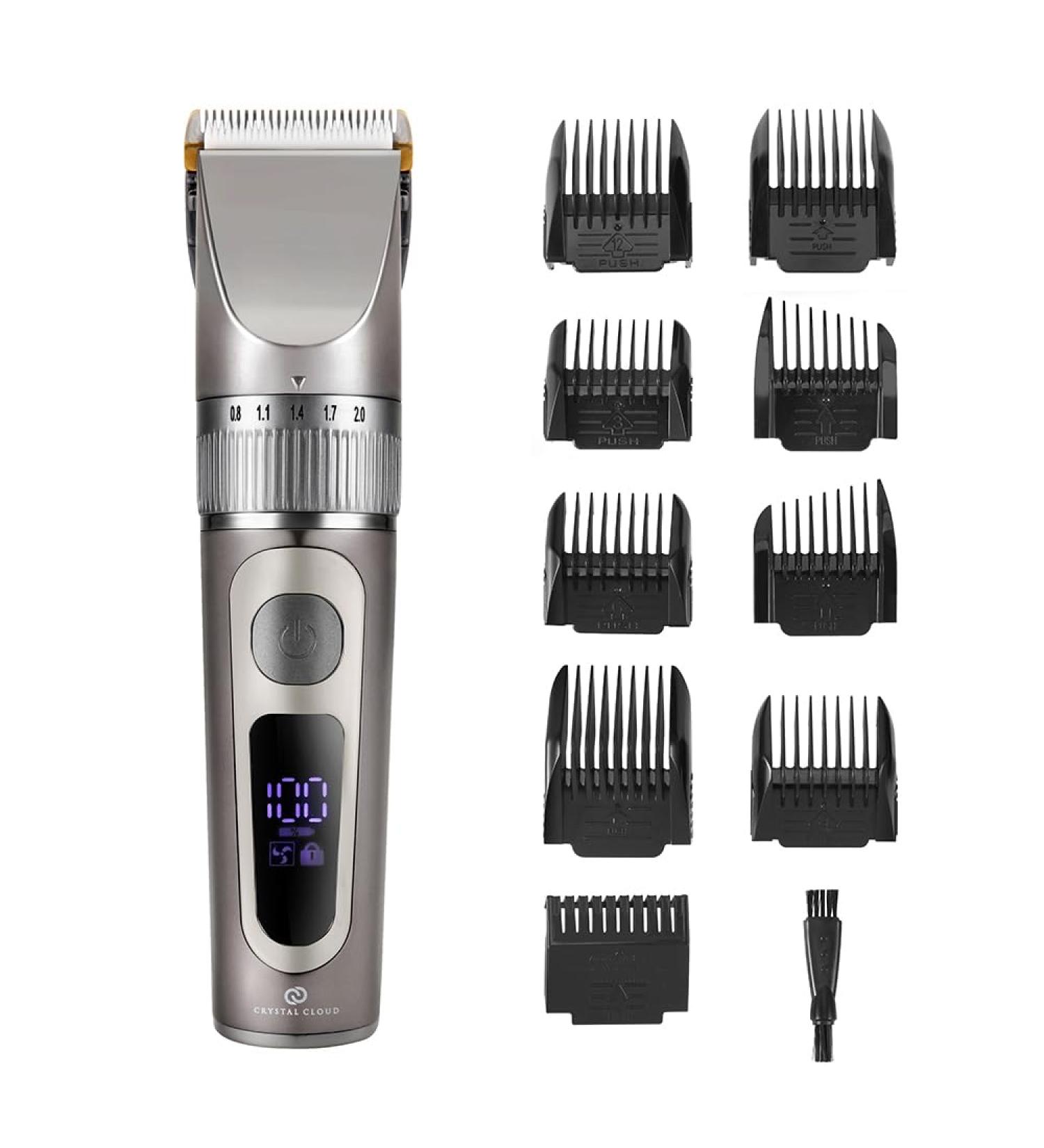 Clipper Rechargeable Cord/Cordless Haircutting & Trimming Kit - Perfect for Heads Beards & Body Grooming | CC-615 - International Shipping Available - Buy Online on GoSupps.com