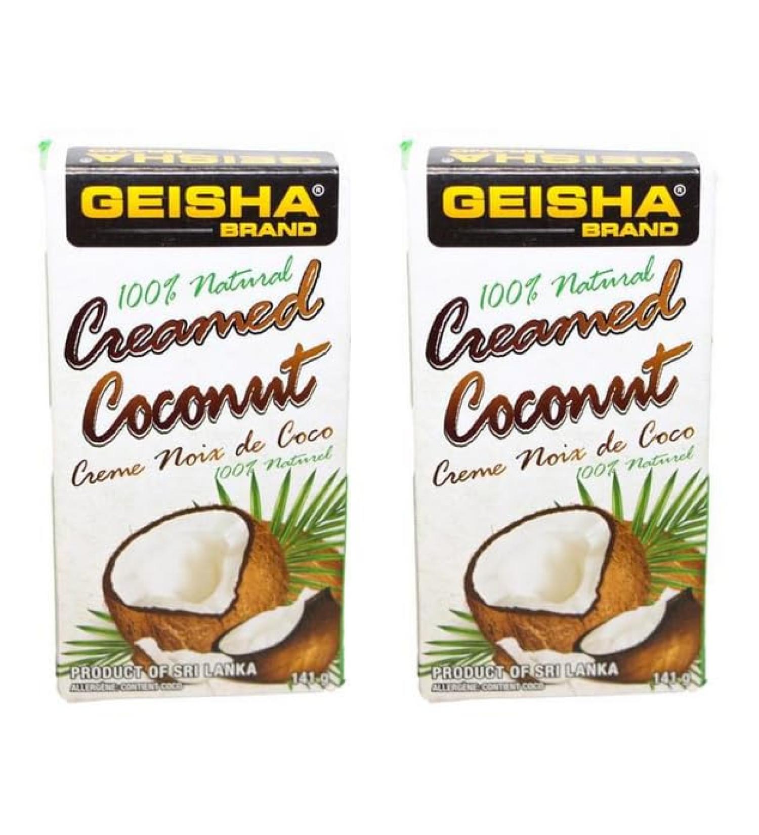 GEISHA Natural Creamed Coconut (2 PACK - 282g)