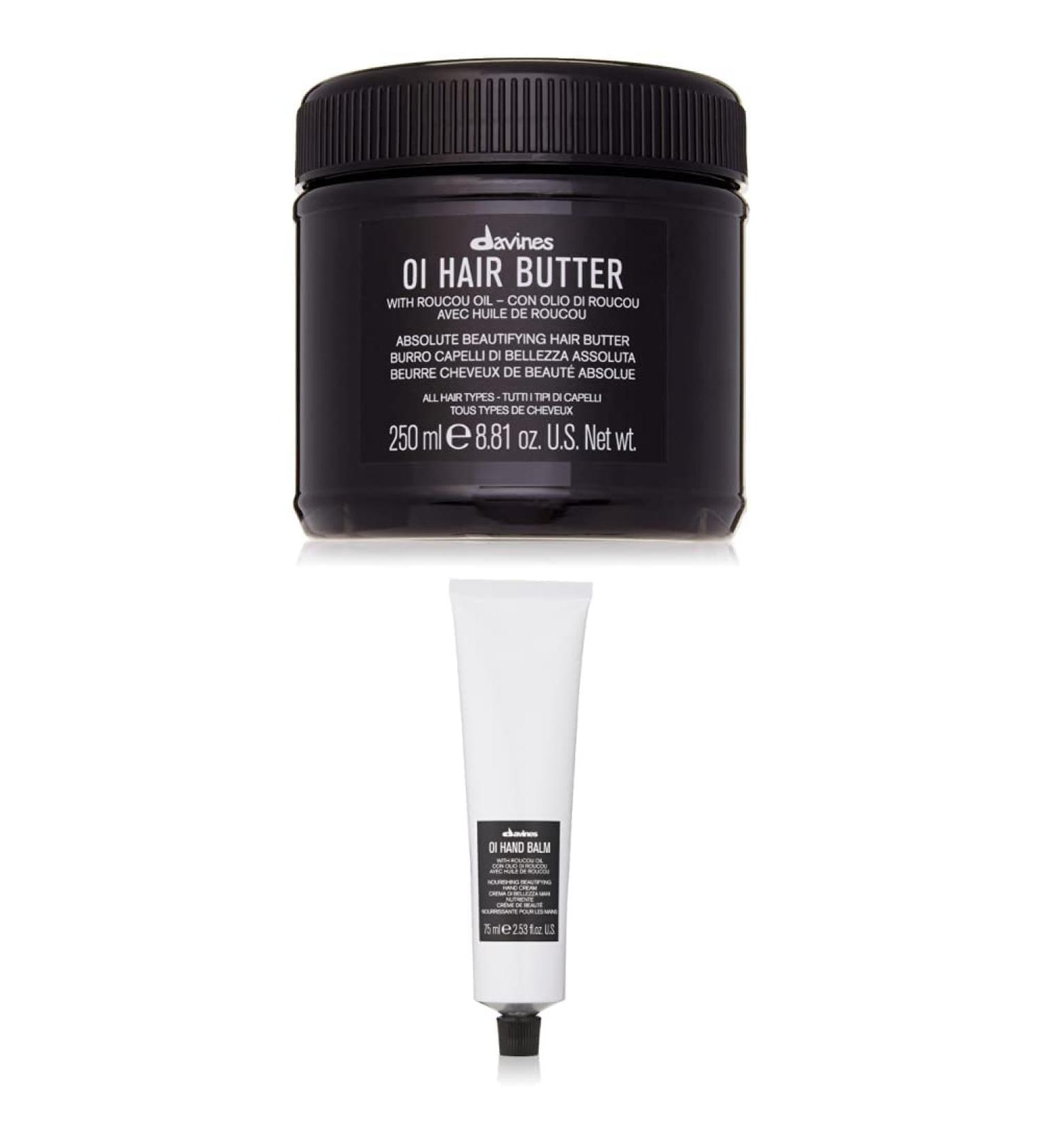 Davines Oi Hair Butter, 8.8 Fl Oz Perfectly Hydrated Hair and Hands Set 2 Piece Set