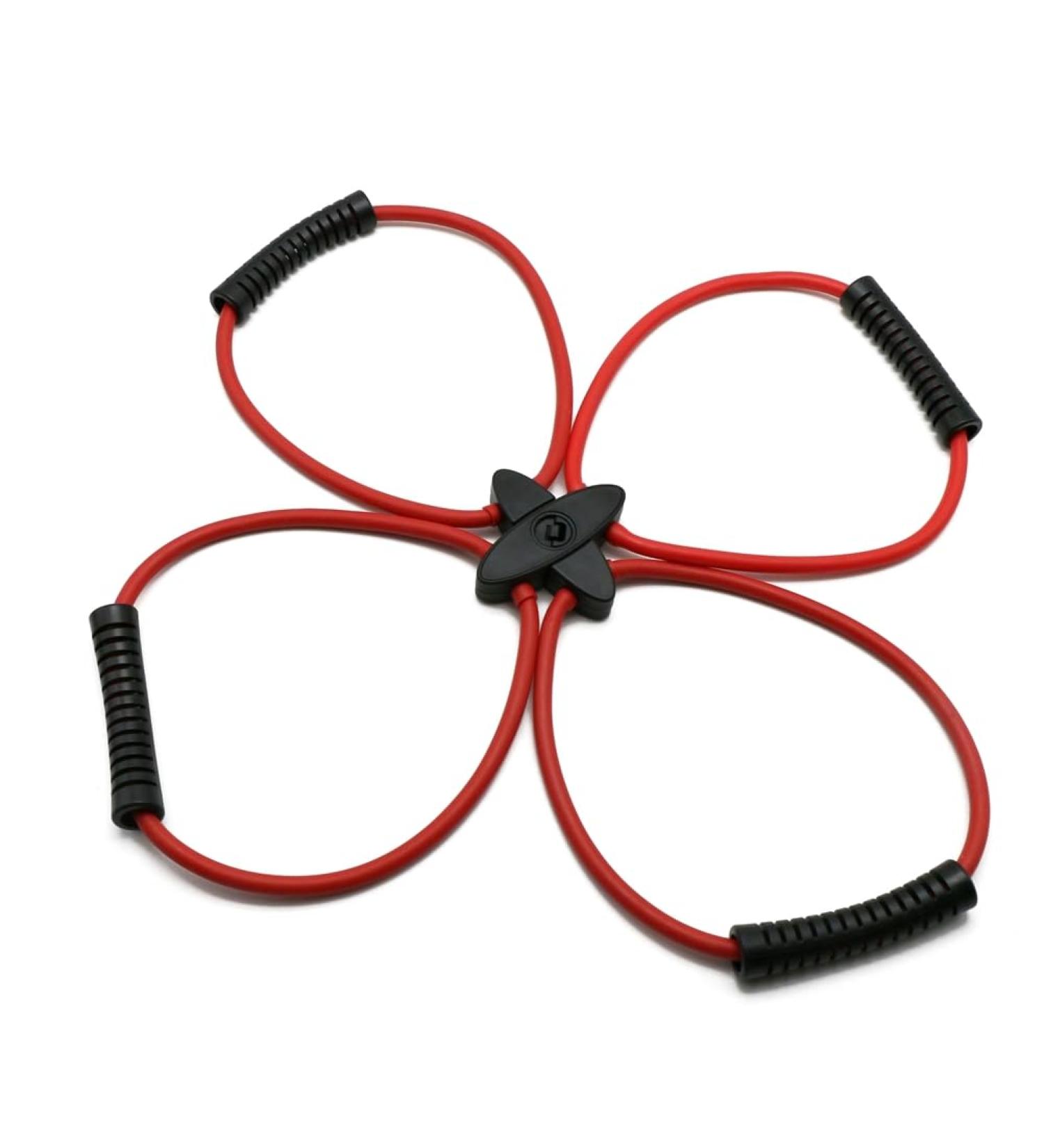 tesrgre Pilates Reformer Resistance Band Kit Home Fitness Equipment for Total Body Workout - Helps Target Muscles Tone Red - Buy Online on GoSupps.com