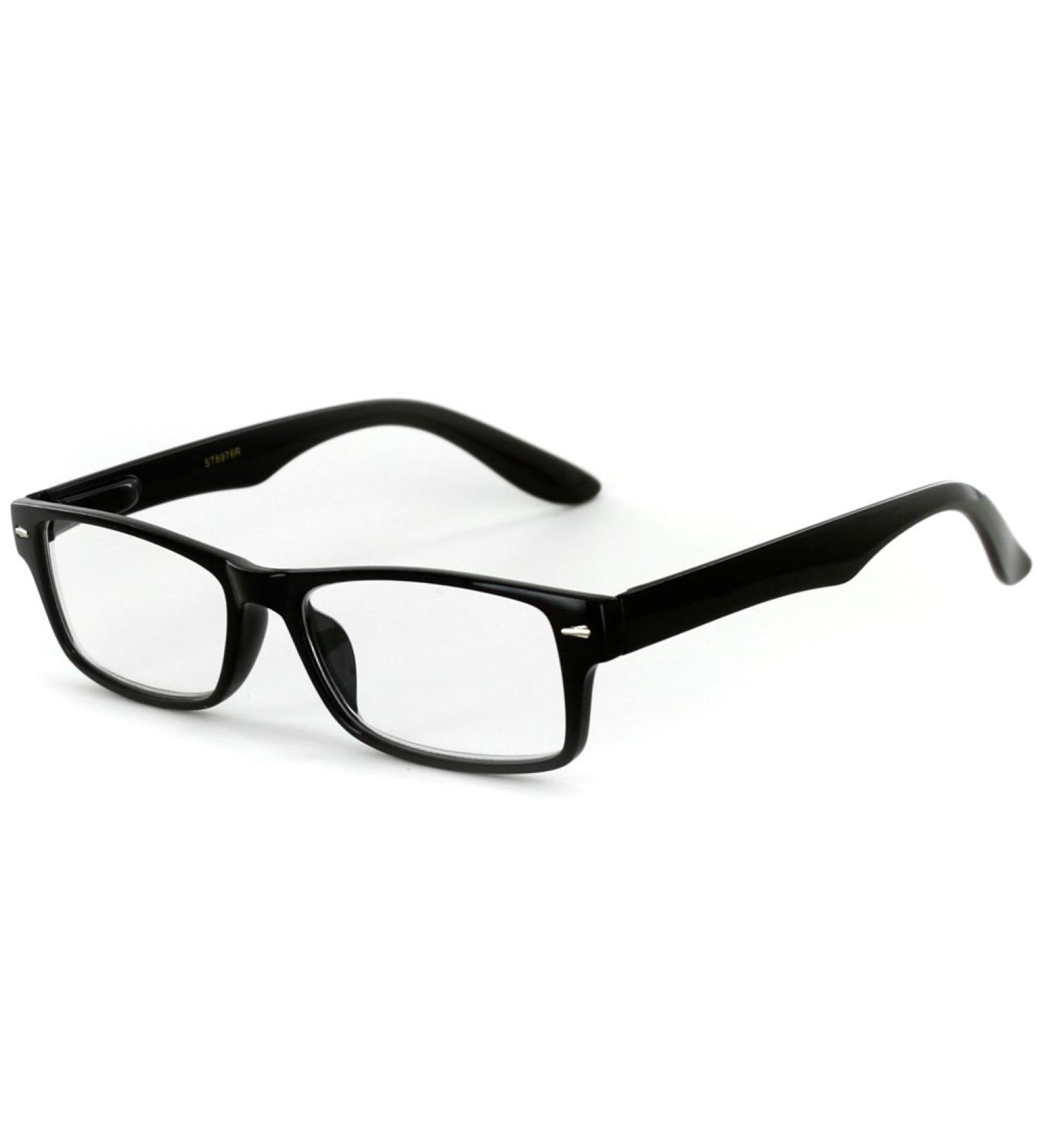 Executive Professional Series Reading Glasses for Men - Slim Styling in Shiny Black | International Shipping Available - Buy Online on GoSupps.com