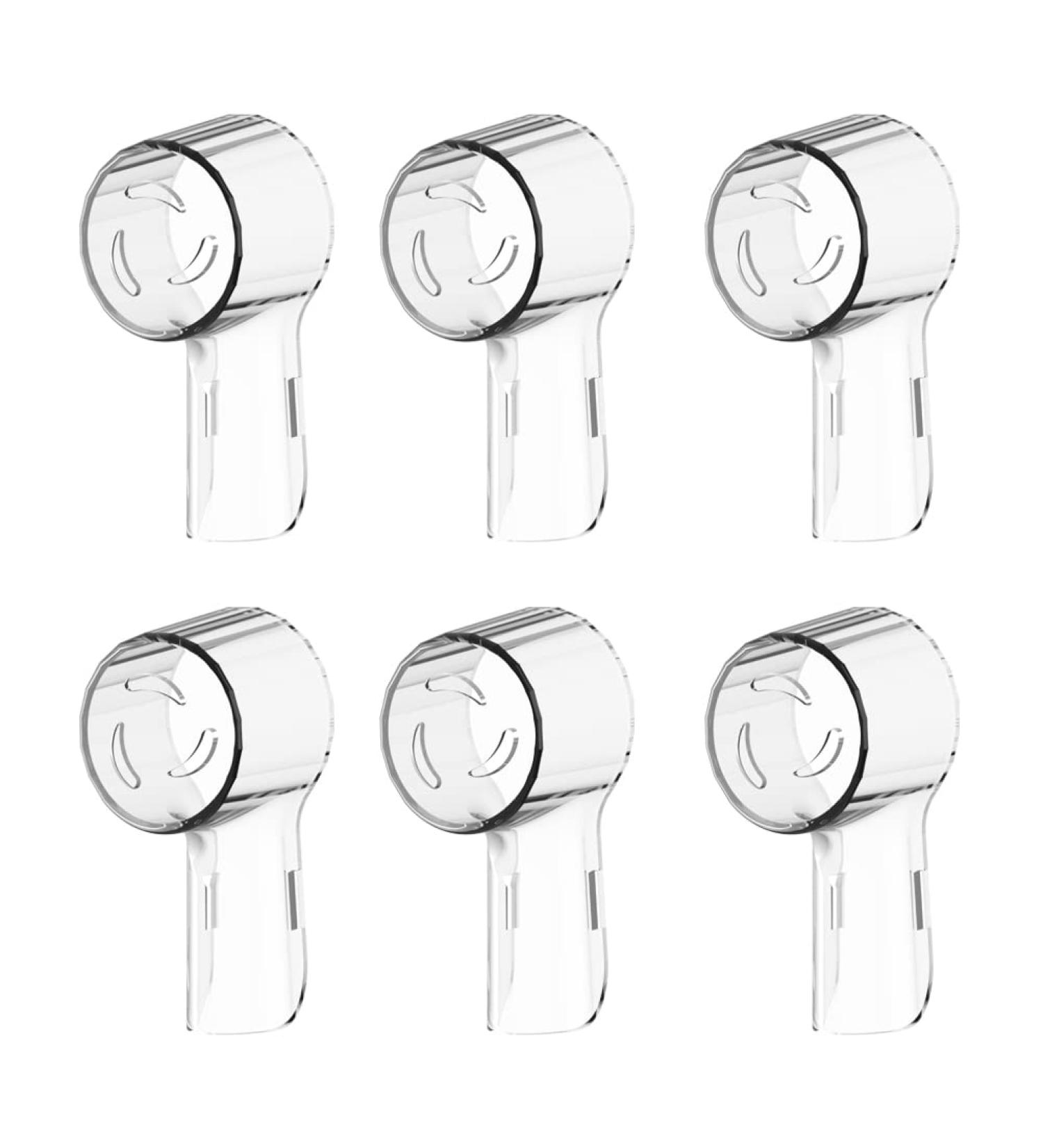 Cellena Toothbrush Covers Caps for Oral B iO Series Replacement Heads (6pcs) - Ultimate White/Clean/Gentle Care, Travel Protector - Buy Online on GoSupps.com