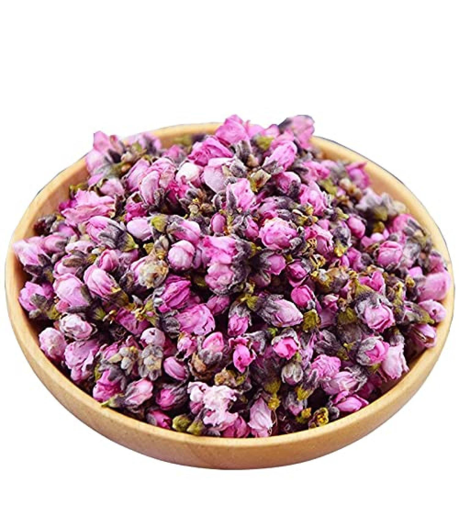 Peach blossom tea 60g selected new flowers dried peach blossom buds make tea drink scented tea in bulk 60g  - Buy Online on GoSupps.com