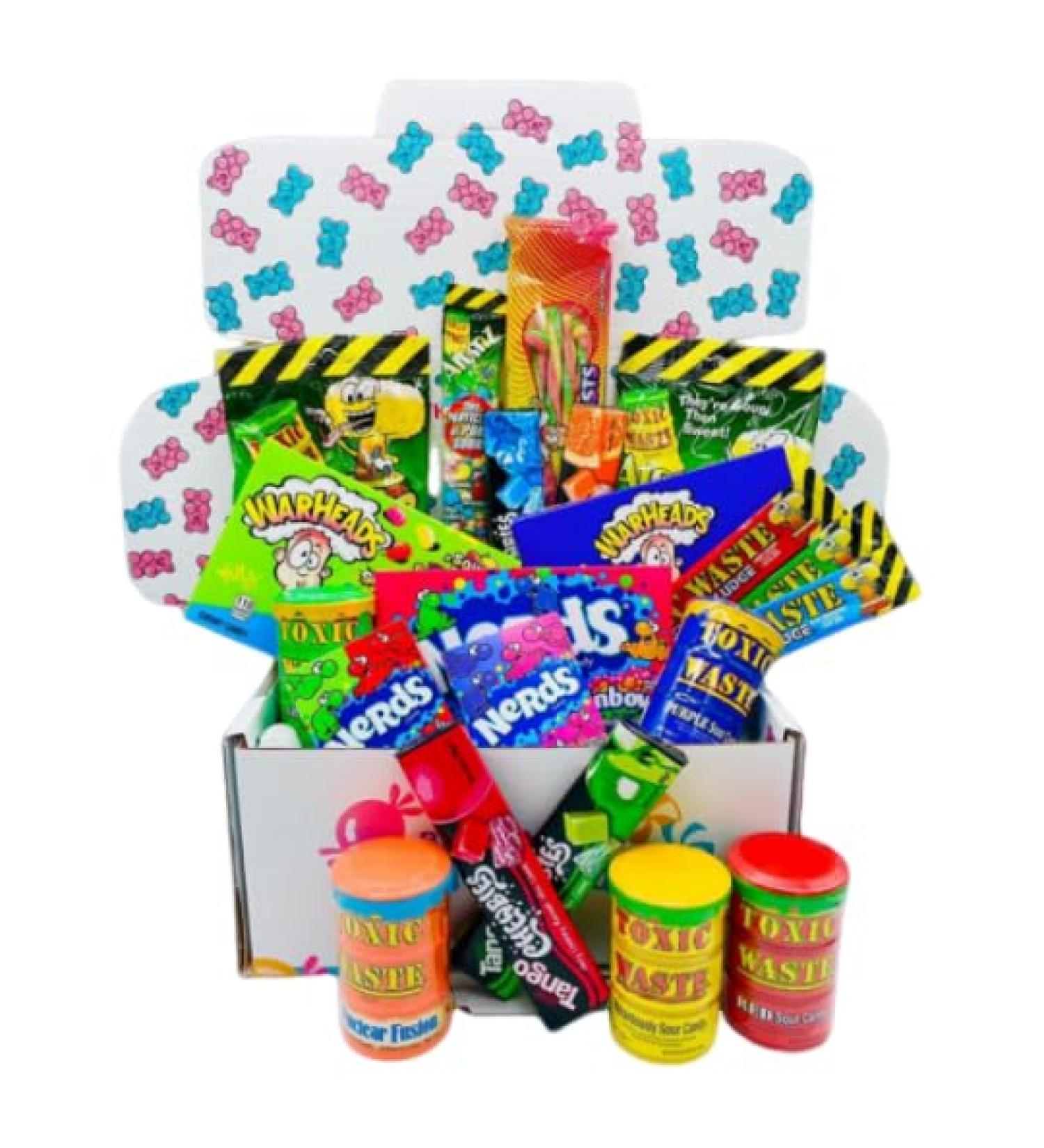 Sour Power Sweet Hamper: Indulge in a Burst of Zesty Flavors with Our Delectable Assortment of Sour Candies A Taste Sensation!
