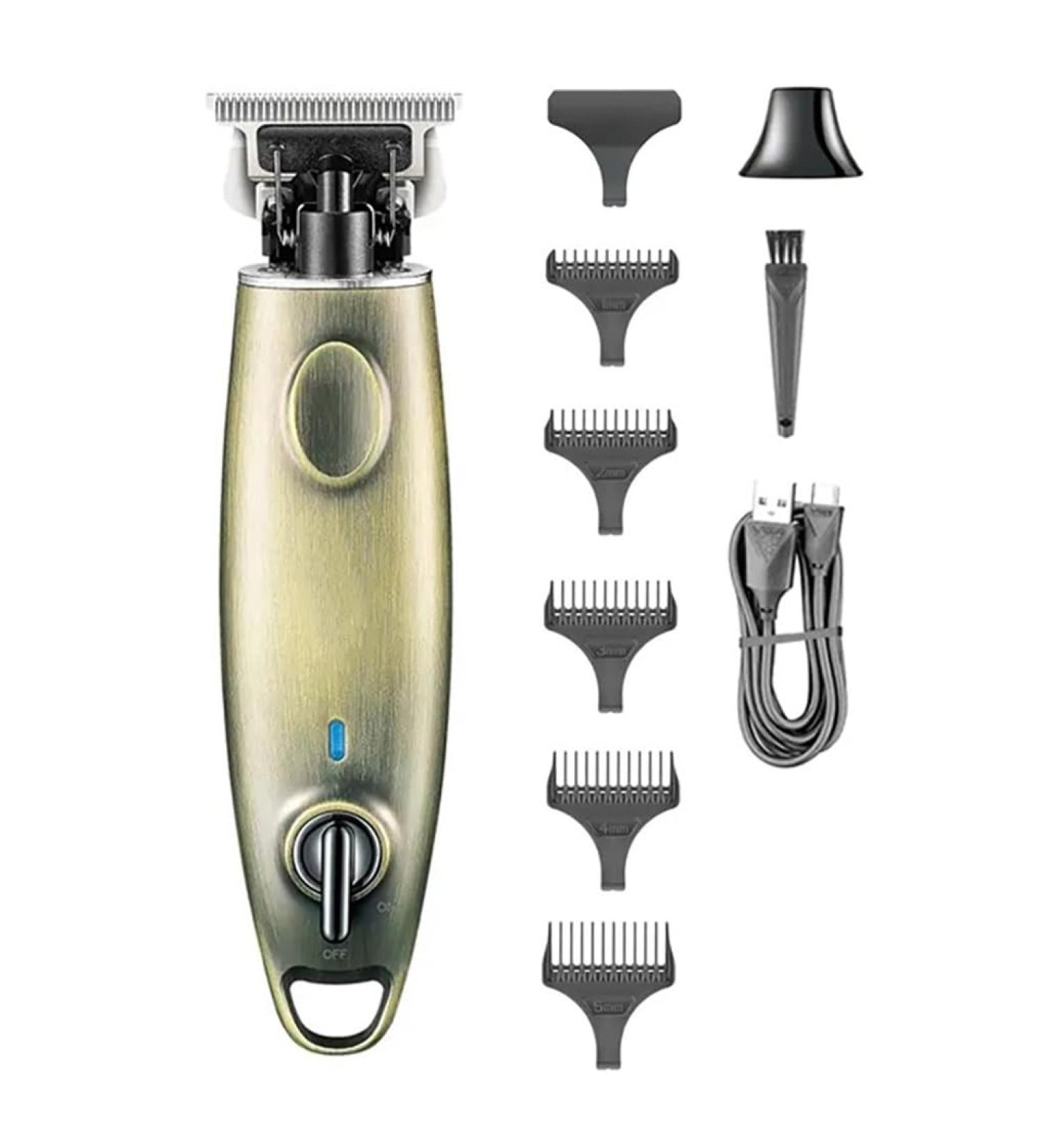 Buy Vintage Electric Hair Clippers - Rechargeable Metal Trimmer for Men | Professional Beard & Hair Cutting Tool | International Shipping - Buy Online on GoSupps.com