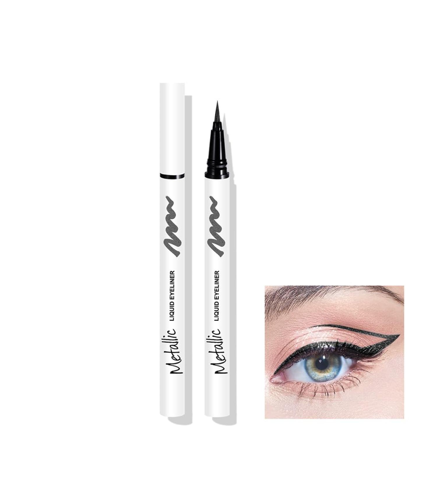 LXZJJM Professional Pearlescent Glitter Liquid Eyeliner - Long-Lasting Waterproof Cruelty-Free and Vegan Smooth and Easy to Apply (02 0.7g/0.025OZ) - Buy Online on GoSupps.com