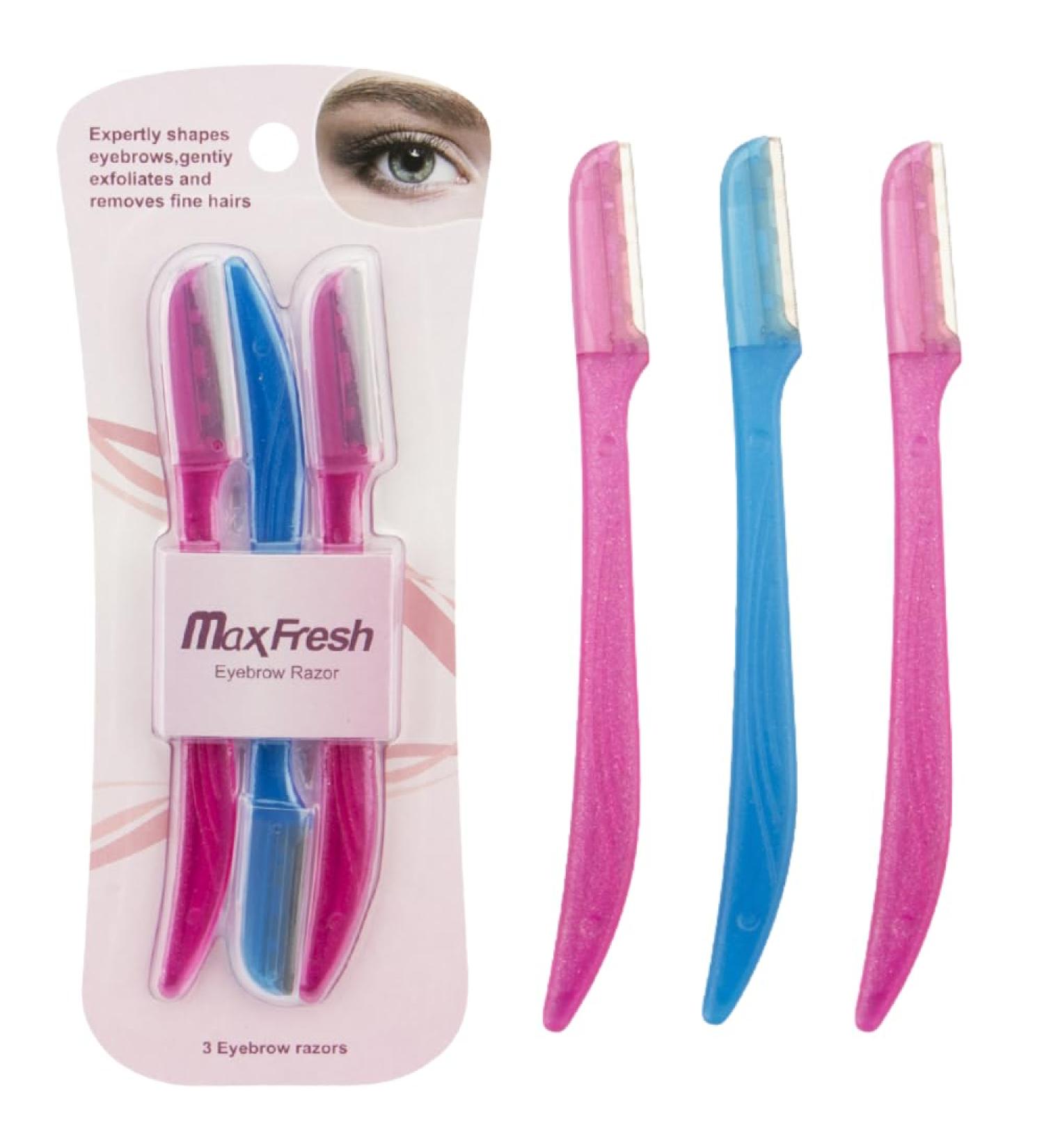 Maxfresh Touch Up Tool - Exfoliating Dermaplaning Eyebrow & Facial Razor | Precision Cover for Flawless Skin - Buy Online on GoSupps.com