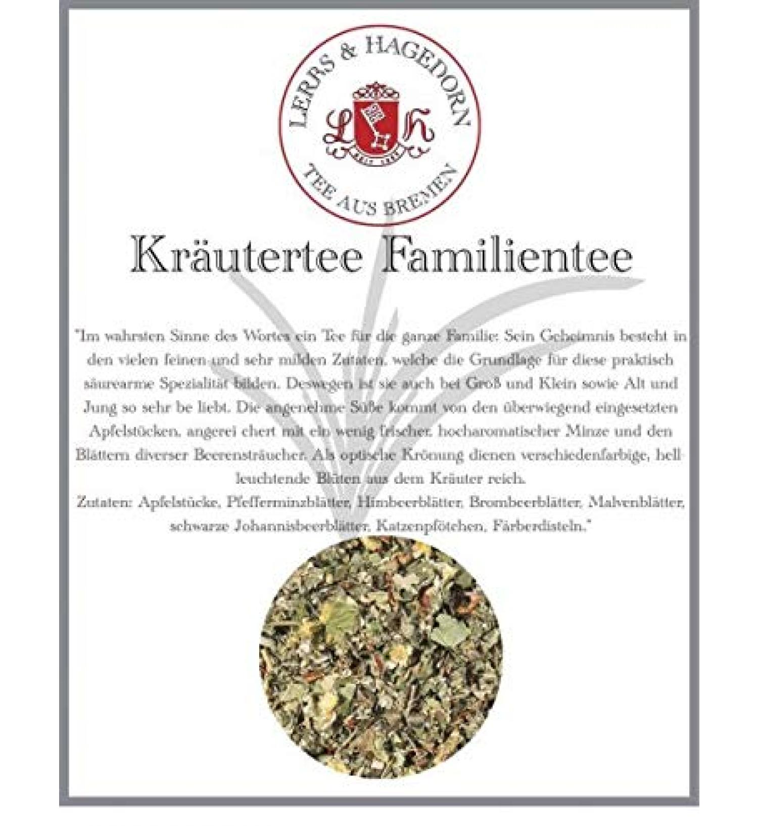  Lerbs & Hagedorn Family herbal tea 1 kg - Buy Online on GoSupps.com