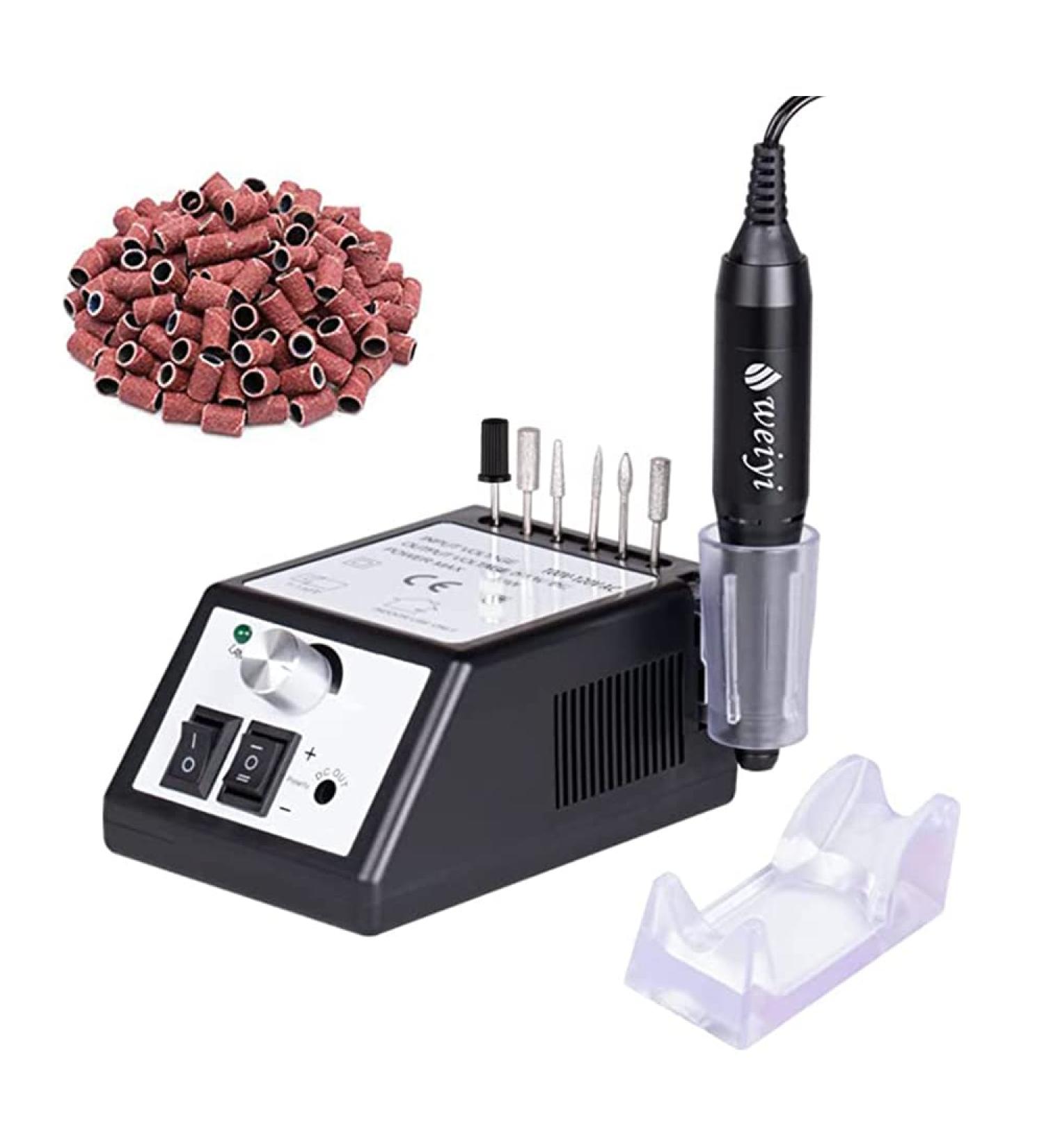 Buy Weyi Nail Miller Set - Electric Nail File & Grinder Low Vibration Professional Manicure Device with 6 Drilling Sleeves 20 000 RPM | International Shipping - Buy Online on GoSupps.com