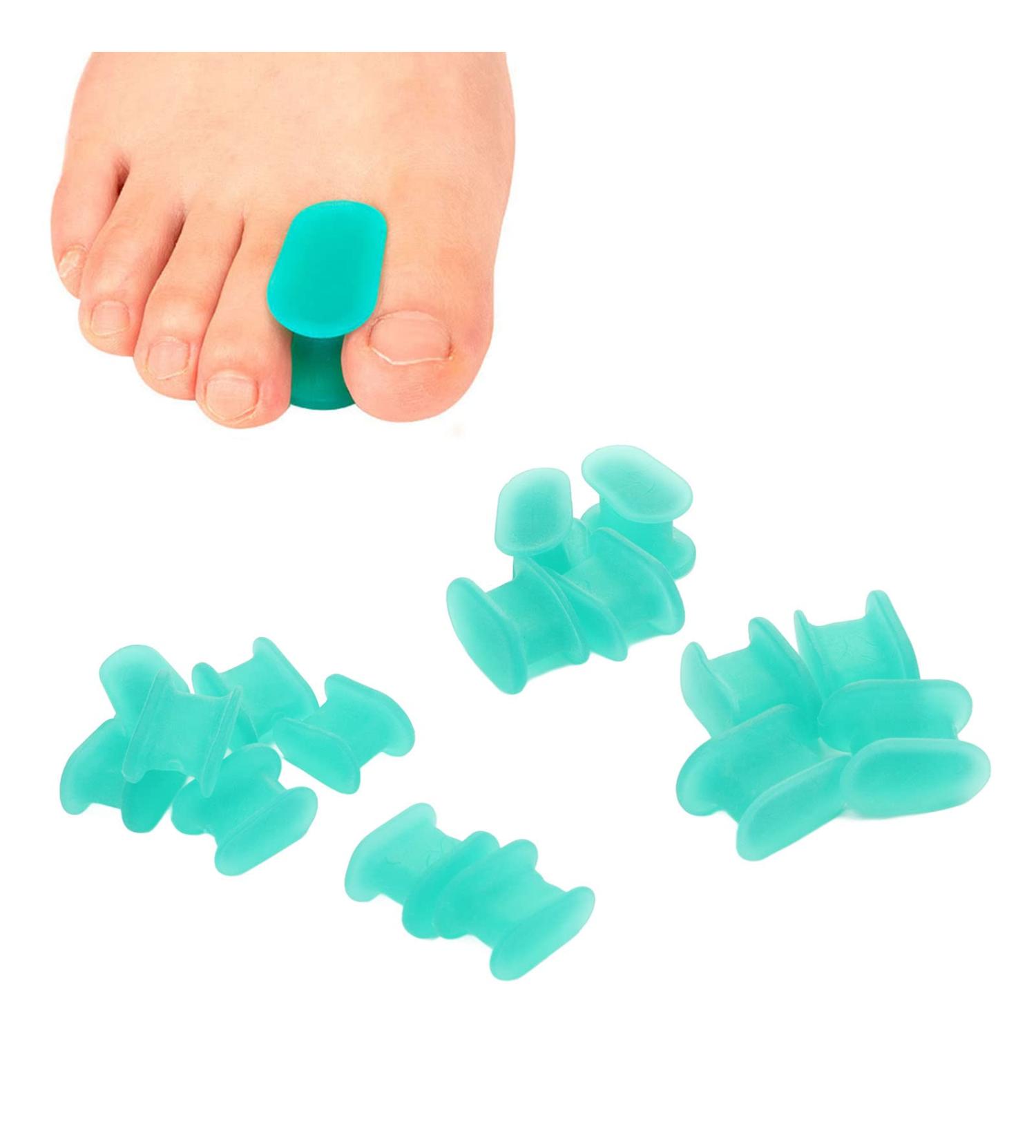 Soft Silicone Toe Separator Spacers - Skin Friendly Bunion Corrector for Men and Women - Buy Online on GoSupps.com