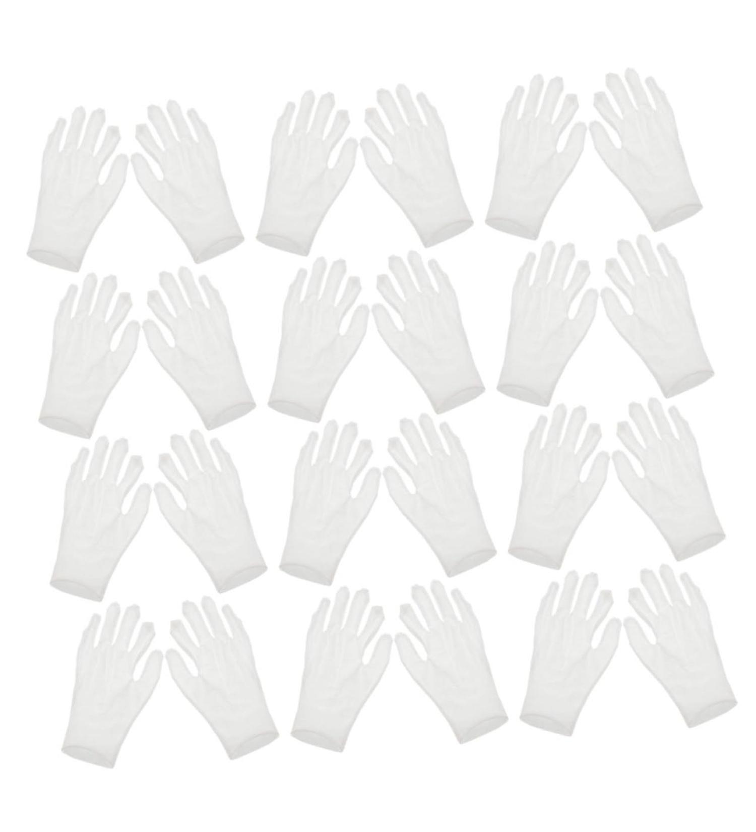 PLAFOPE 12 Pairs Moisturizing Gloves Work Gloves Working Gloves Moisturizing Overnight Gloves Cotton White - Buy Online on GoSupps.com