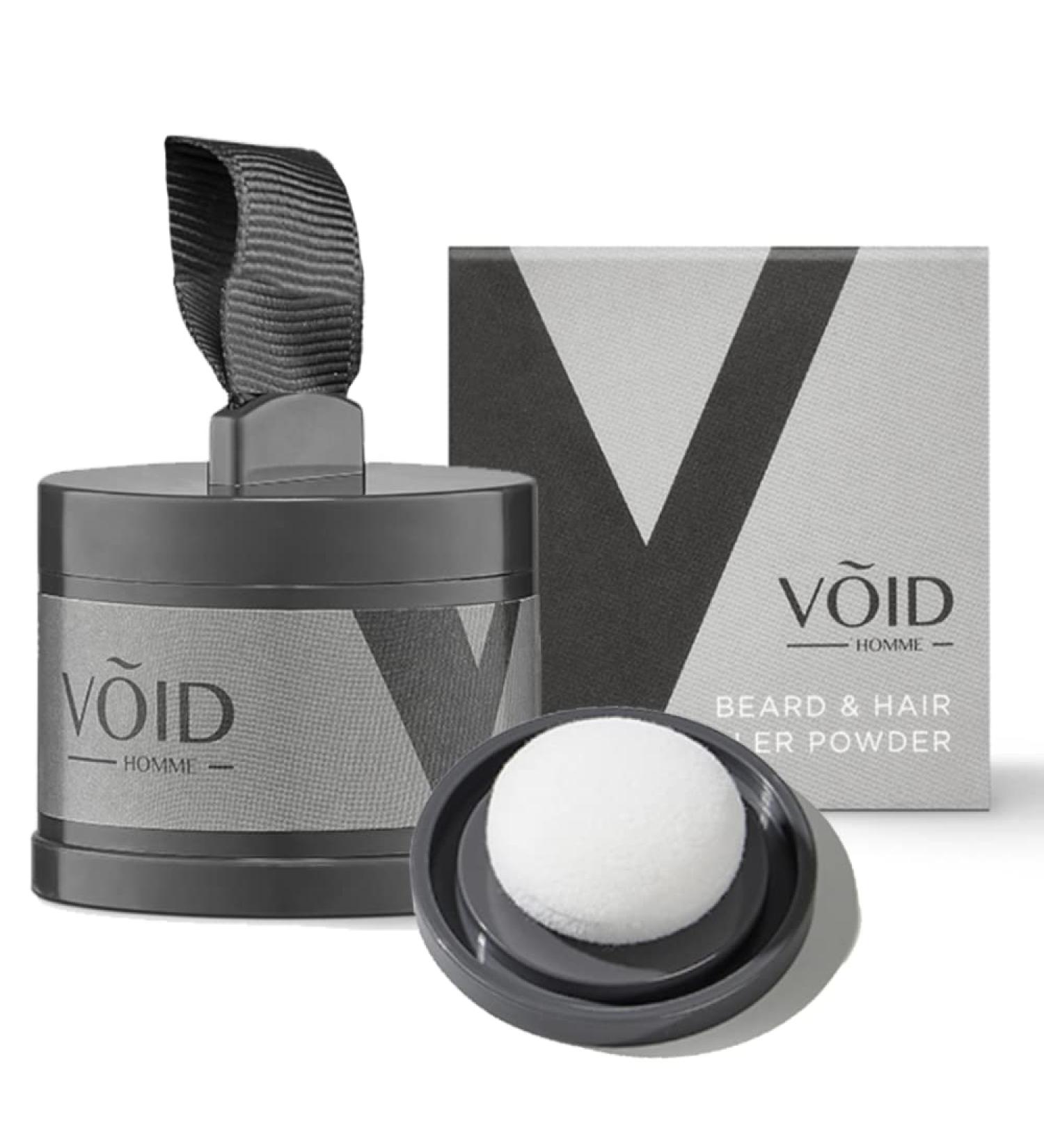 VOID Homme Hairline Powder (Dark Brown) Instant Hair Concealer for Root Cover up Mens Hair Powder & Hair loss Concealer Bald Spot Concealer Beard Filler Water-Resistant 48Hr Root Touch Up Powder - Buy Online on GoSupps.com