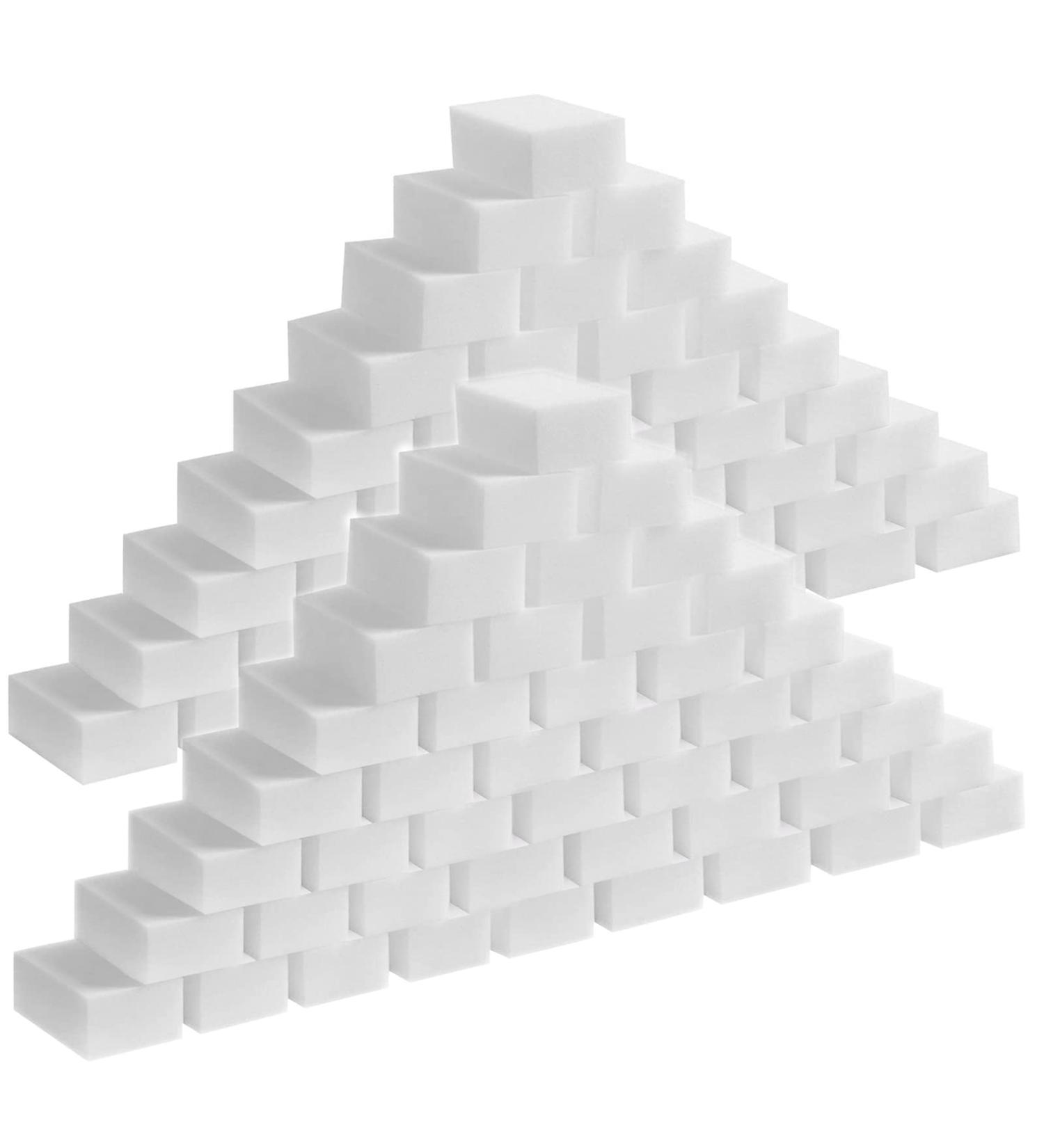 Trintion 100 pcs Etching Sponge Set - Ultra-Cleaning Melamine Magic Sponge for Kitchen & Home | International Shipping - Buy Online on GoSupps.com