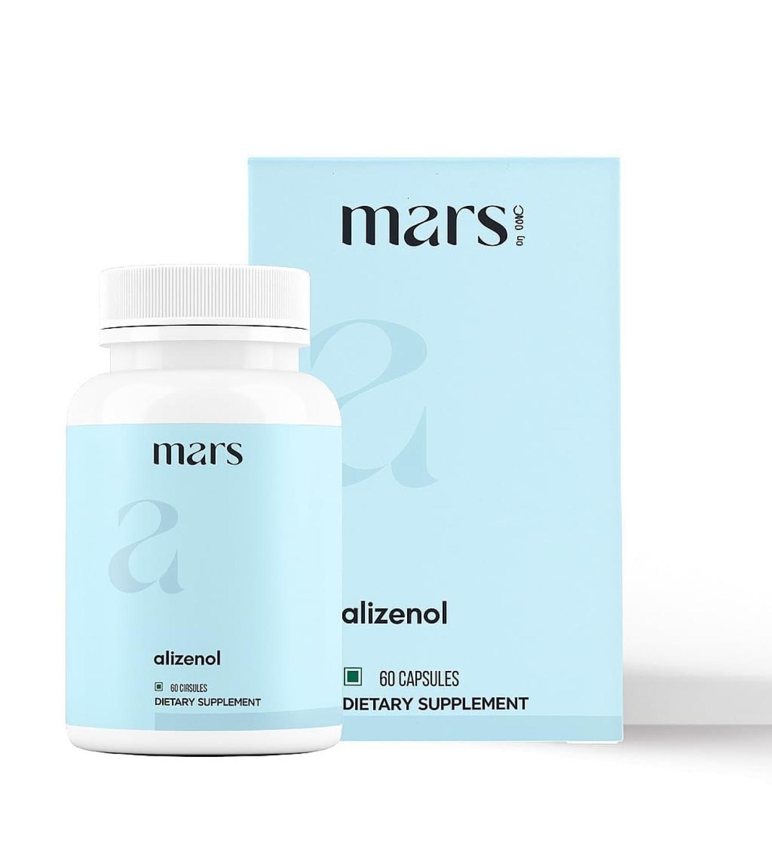 mars by GHC Alizenol Capsules Powered by Tongkat Ali Moringa Lions Mane | Pack of 1 | 60 Capsules - Buy Online on GoSupps.com