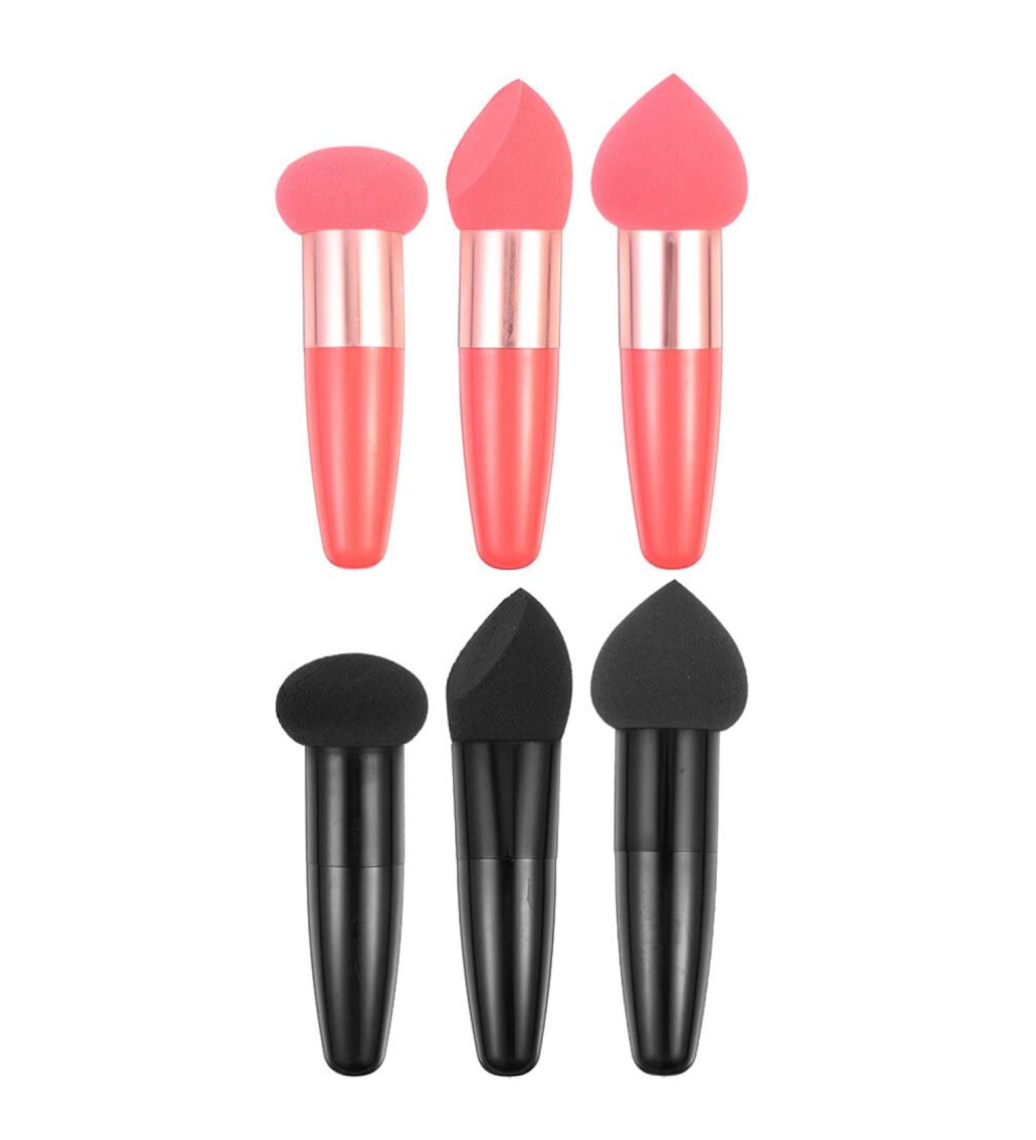 Beaupretty Portable 6-Piece Makeup Sponge & Brush Set - Concealer Foundation Powder Applicators - Travel Accessories in Assorted Colors - Buy Online on GoSupps.com