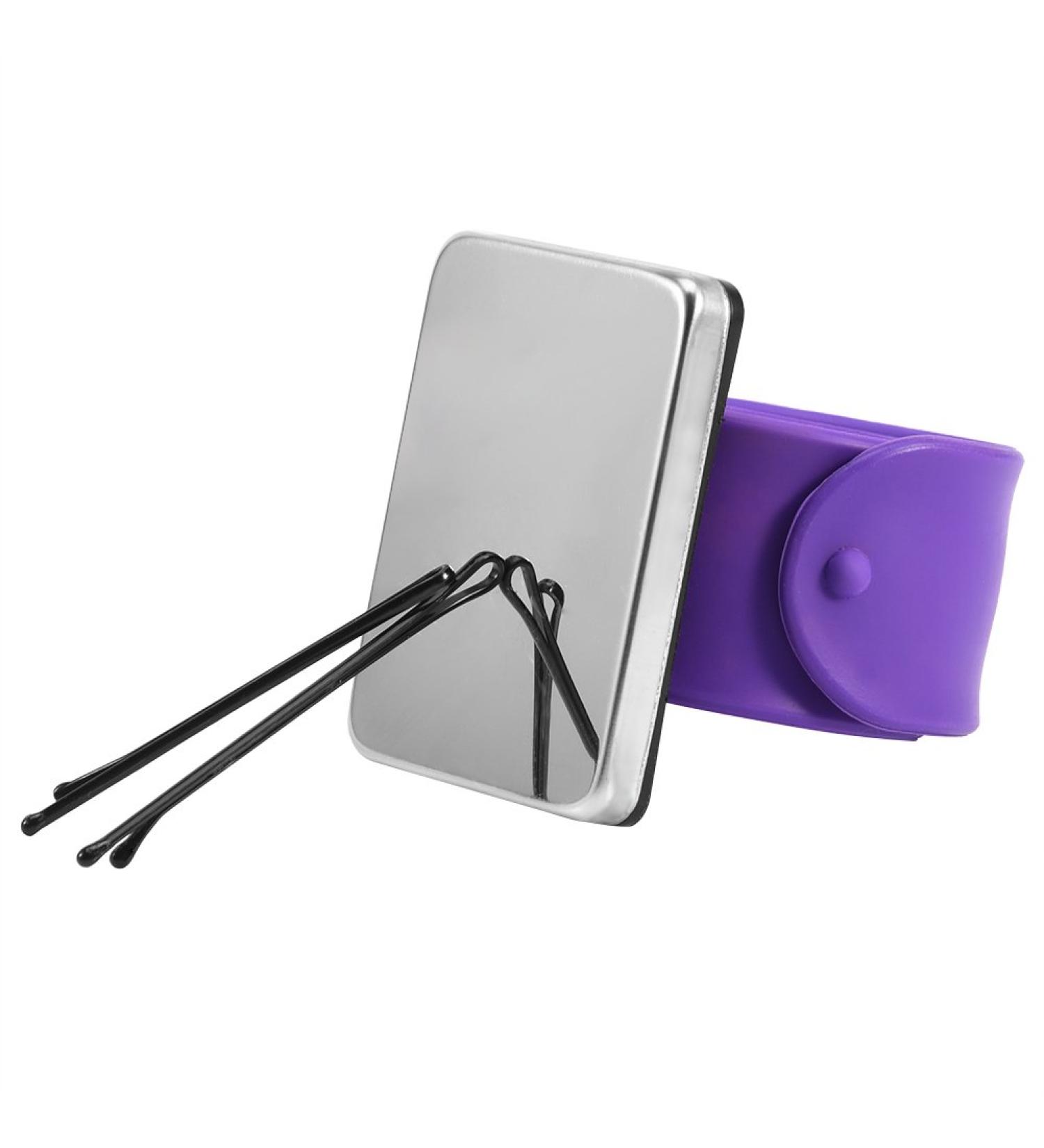 Magnetic Wrist Band Hairpin Hair Grip Holder Magnetic Silicone Wrist Strap Bracelet Hair Clip Collector For Clips & Barrettes Hairdressing Accessory (Purple) - Buy Online on GoSupps.com