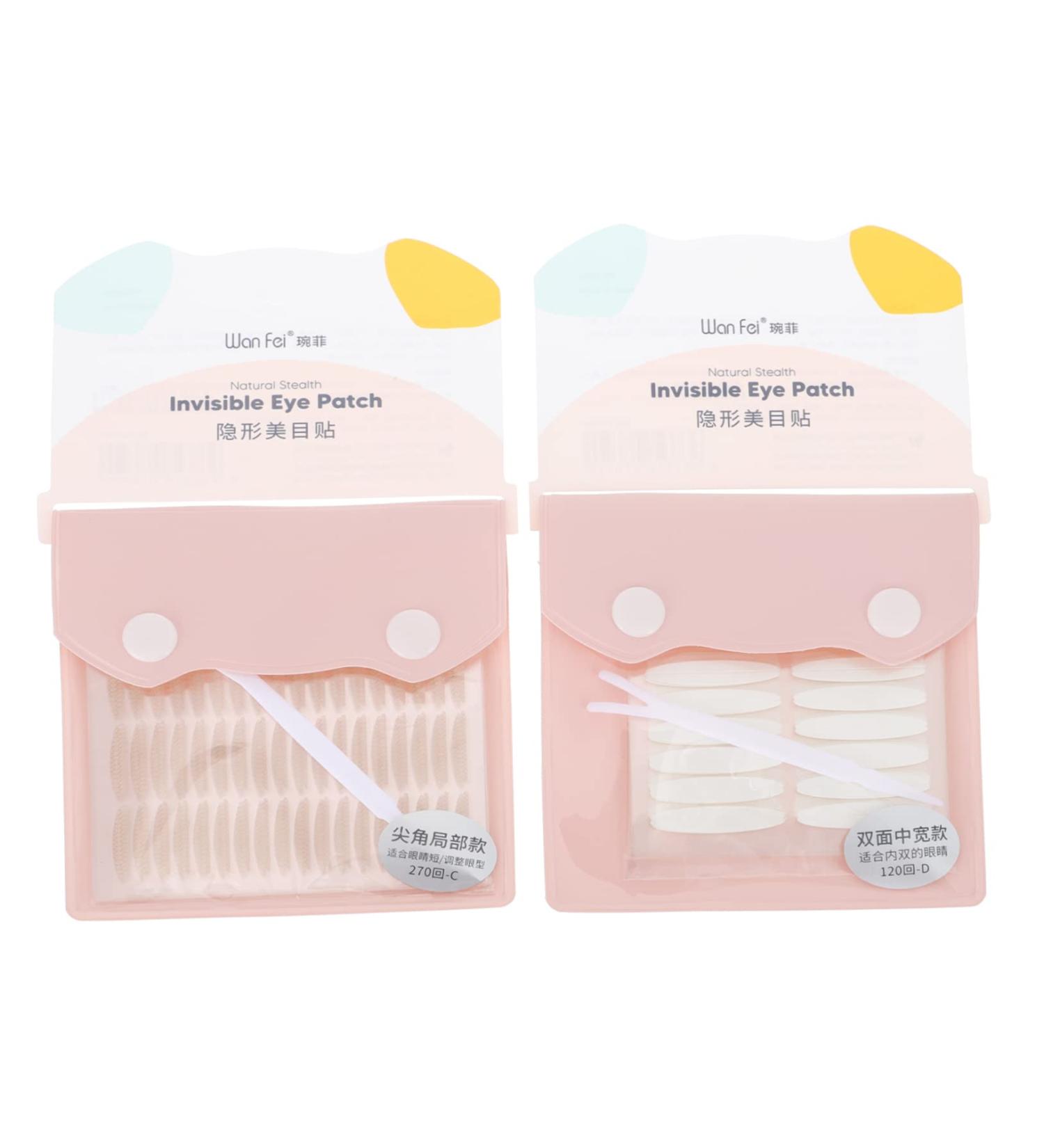 Gogogmee 2 Lace Double Eyelid Sticker Instant Eye Lift Strip Single Sided Eyelid Tape Double Sides Tape Double Side Tape Colorful Hair Big Eye Decoration Lace Eyelid Hot Melt Adhesive 8x6.5cm As Shown 1 - Buy Online on GoSupps.com