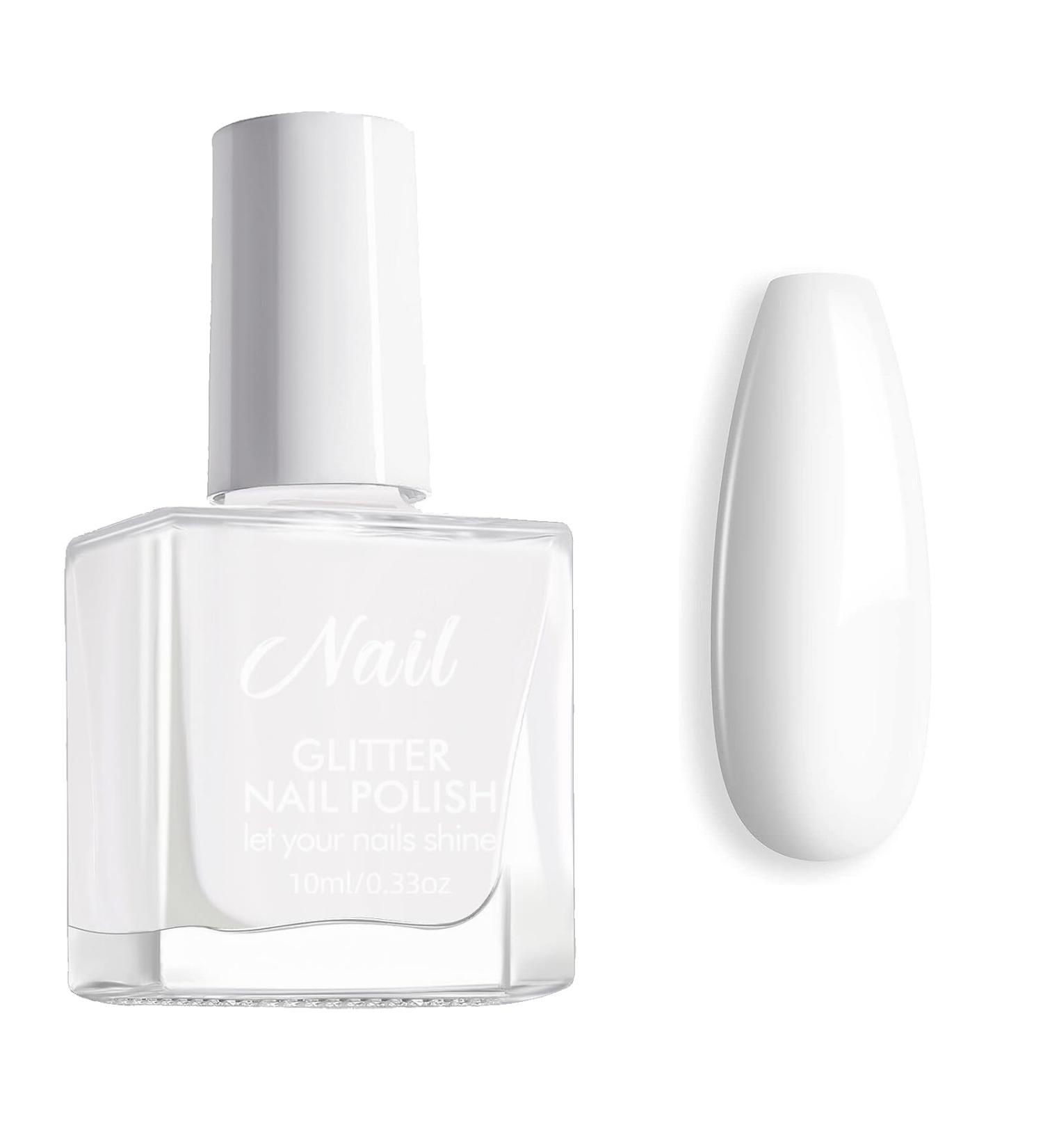 White Nail Polish - Pure White Nail Varnish - Milky White Nail Polish - Long Lasting White Tip Nail Polish - Quick Dry Nail Polish - French Manicure Nail Polish for Women Girls - Buy Online on GoSupps.com
