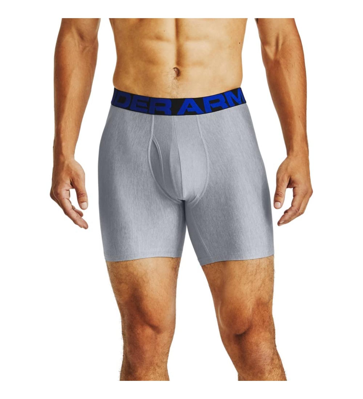 Under Armour Men's Tech 6in Boxer Shorts - Quick-Drying & Comfortable | 2-Pack Tight Fit Academy L - Buy Online on GoSupps.com