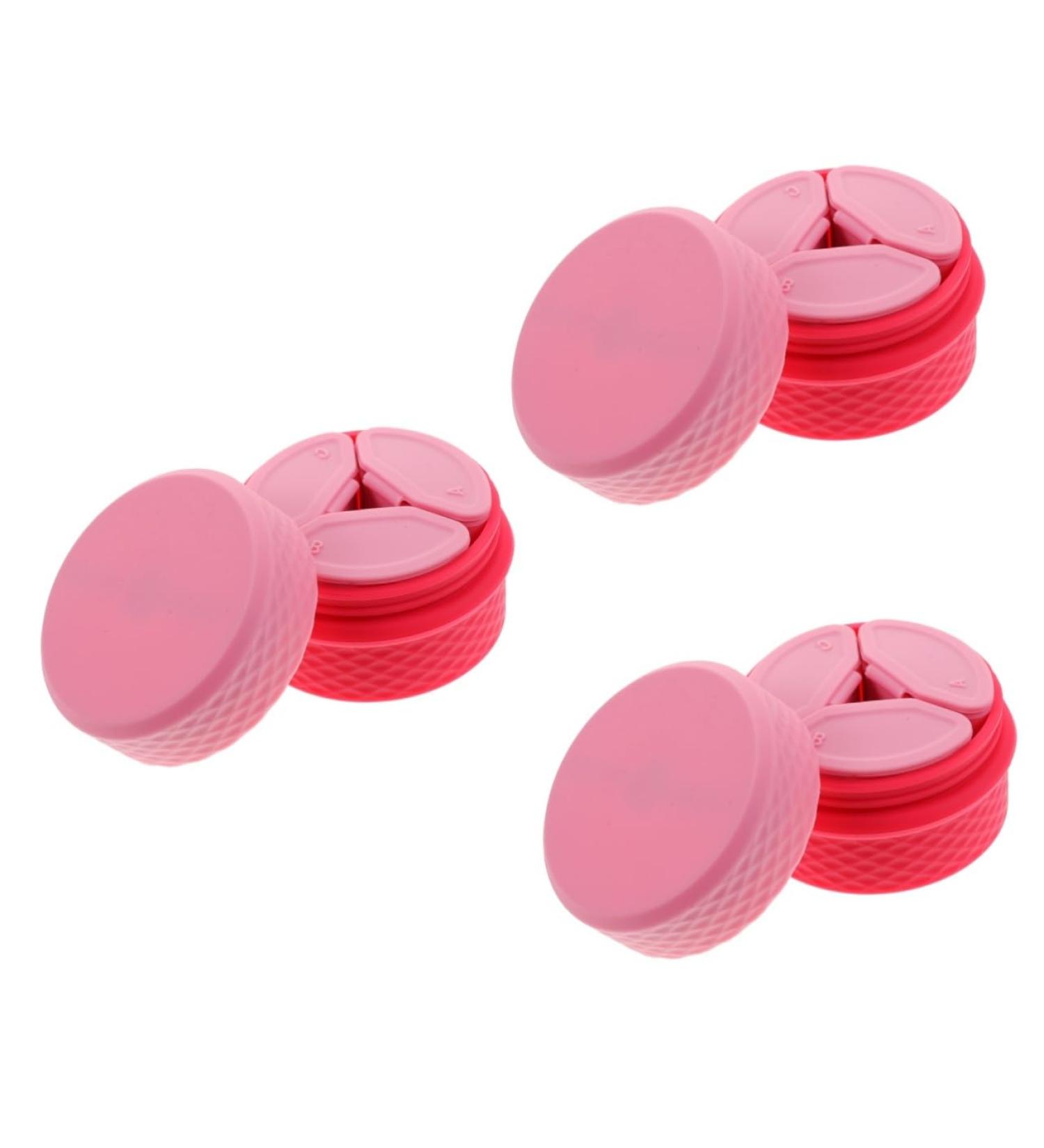 minkissy 3 Sets Cream Box Makeup Sample Vial Leakproof Cosmetic Jar Lotion Cream Jar Toiletry Container for Travel Makeup Cream Jar Airless Pump Jar Storage Box Miss Silica Gel Face - Buy Online on GoSupps.com