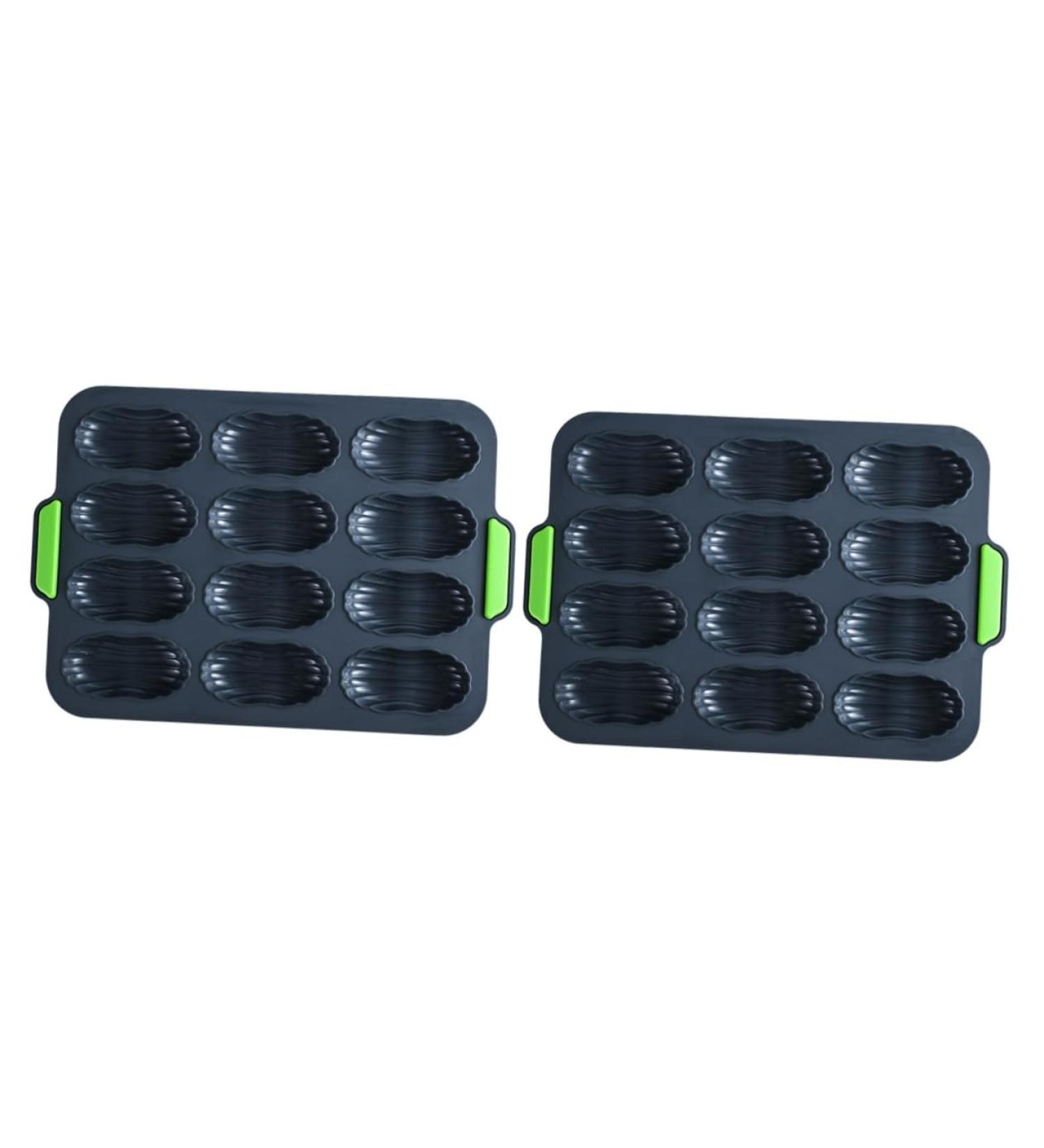 MAGICLULU Silicone Muffin Tin 2 Pcs Silicone Cake Mold Silica Gel Biscuit Cookie Plate Silicone Mold 34.5x23.8cmx2pcs - Buy Online on GoSupps.com