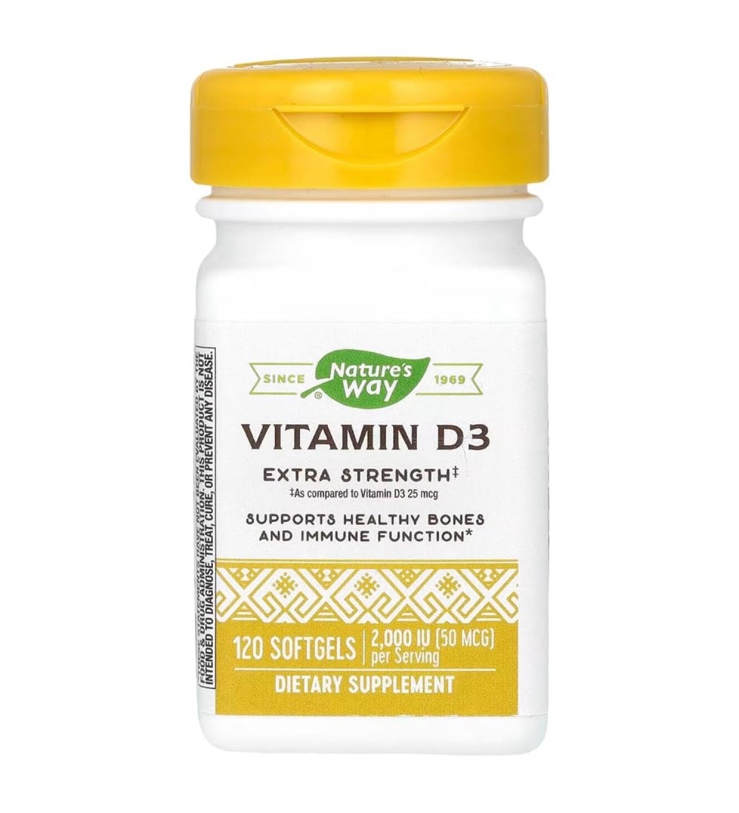 Nature's Way Vitamin D-3 2000 IU 120 softgel