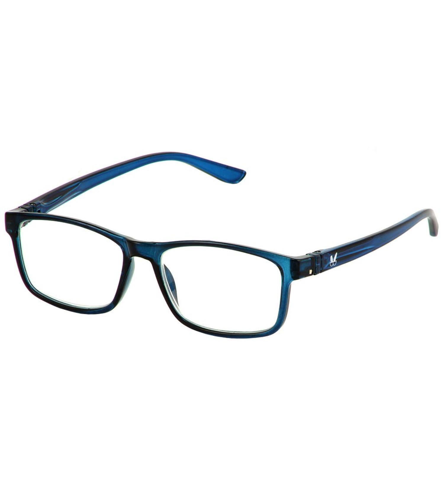 BUNNY EYEZ Readers JACOB - Stylish Dark Navy Blue Reading Glasses with Tiltable & Flippable Frame | 2.5 Diopters | Shop Internationally - Buy Online on GoSupps.com