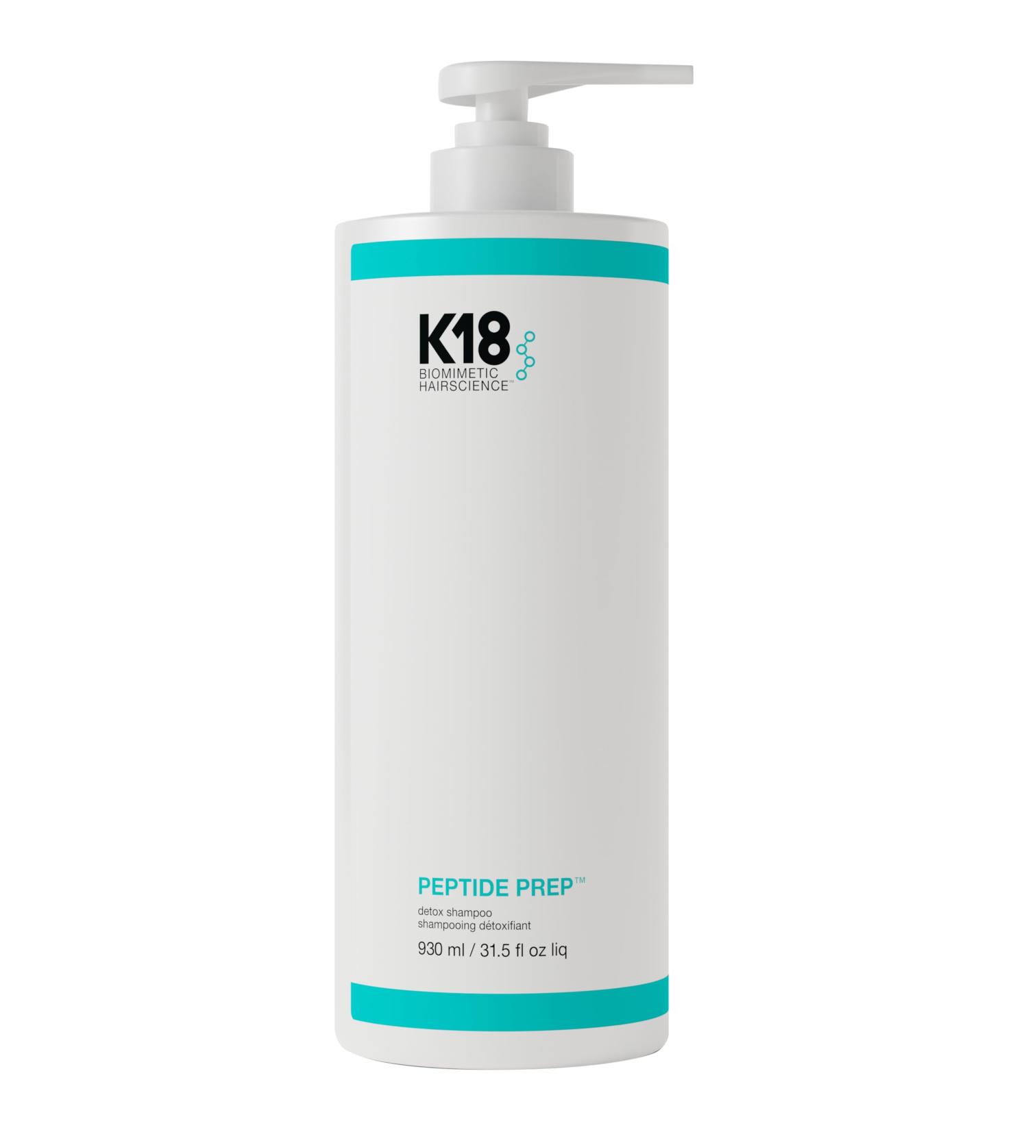 K-18 Biomimetic Hairscience Peptide Prep Detoxifying Hair Shampoo 930 ml pH 3.8-4.2 helps maintain color and does not dry out hair. Intentional active ingredients - Buy Online on GoSupps.com