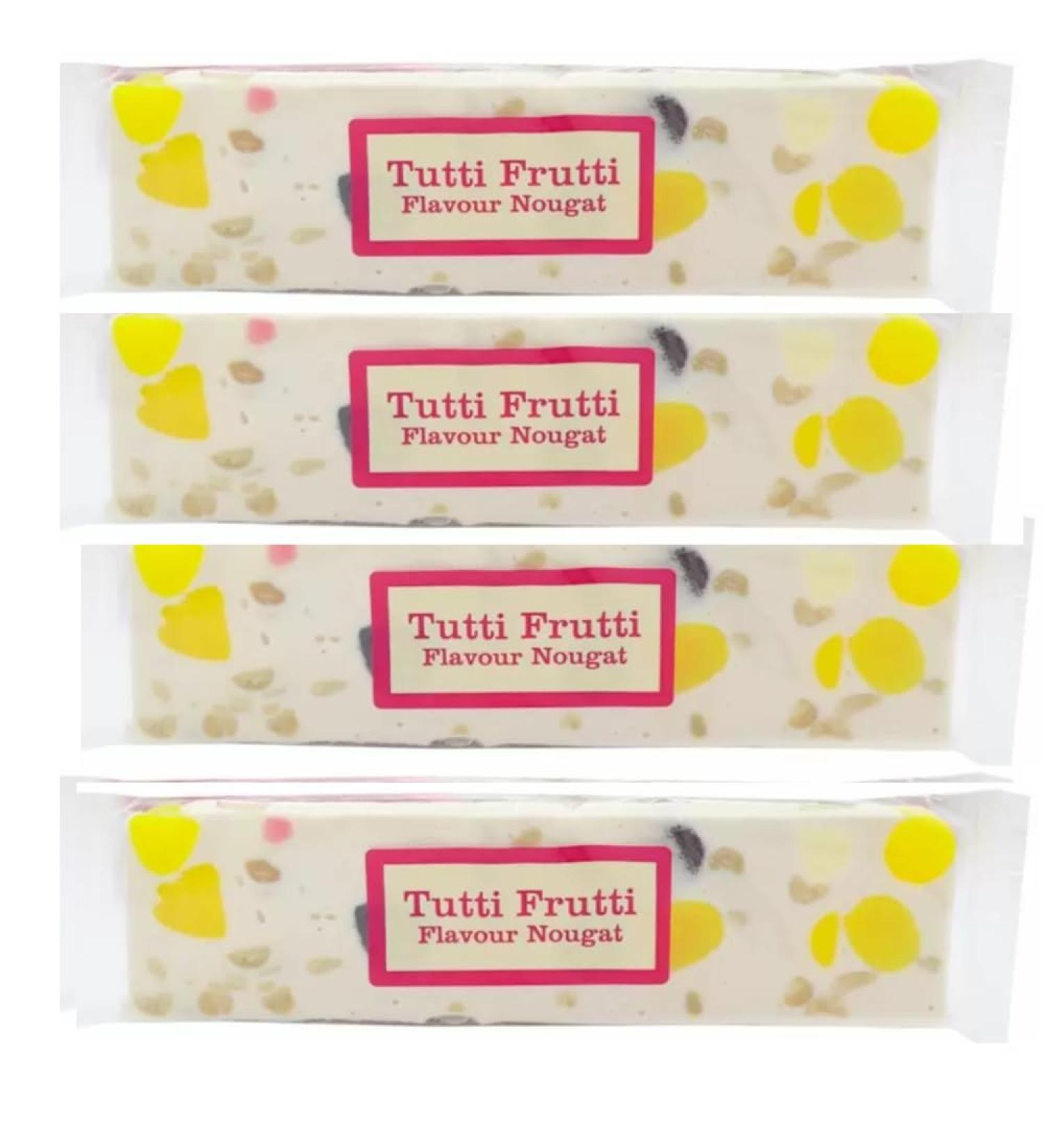 Tutti Frutti Nougat Four pack - 4 x 130g Bars | Fruity Bliss in Every Bite!